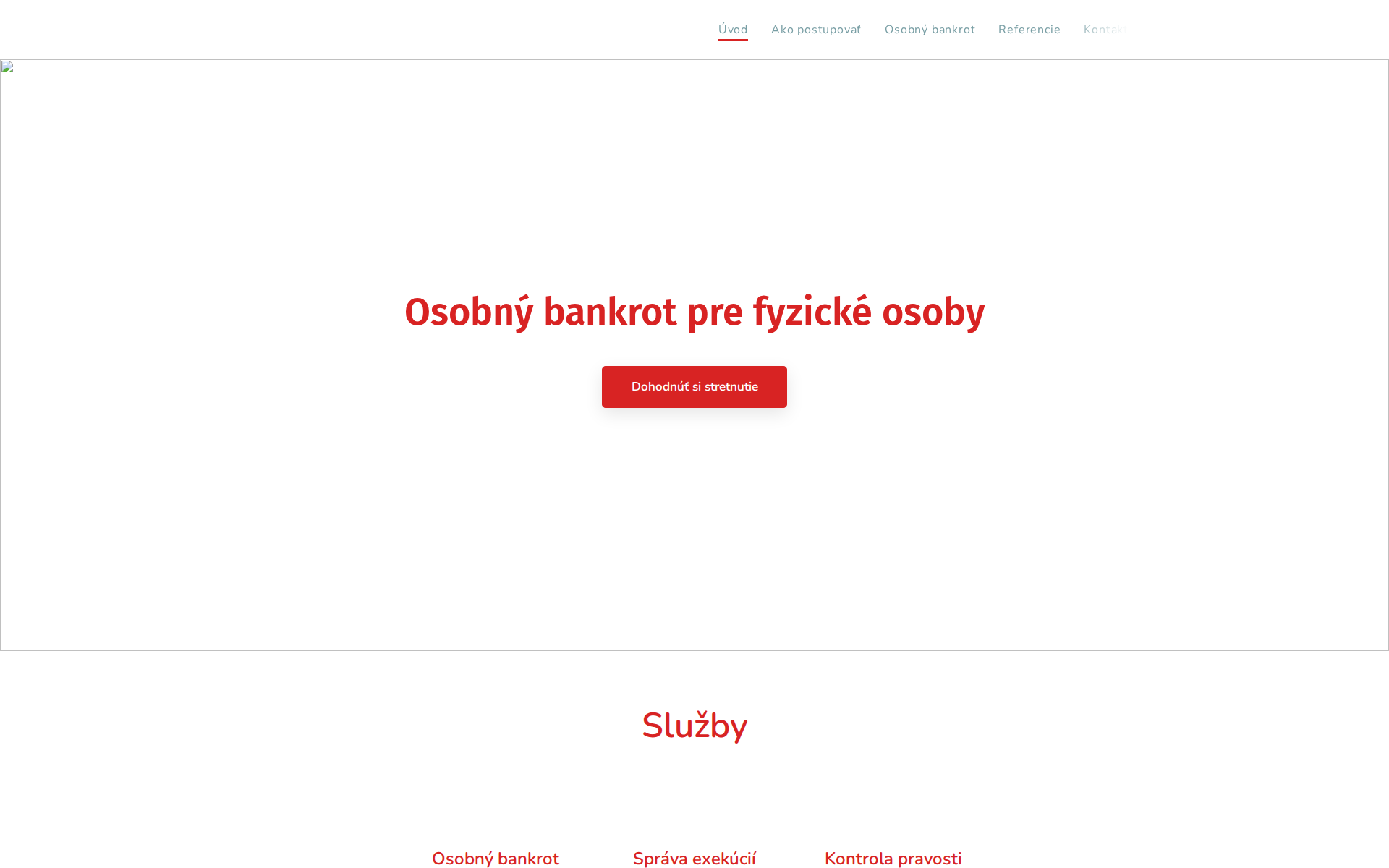 Náhľad webu 123bankrot.sk