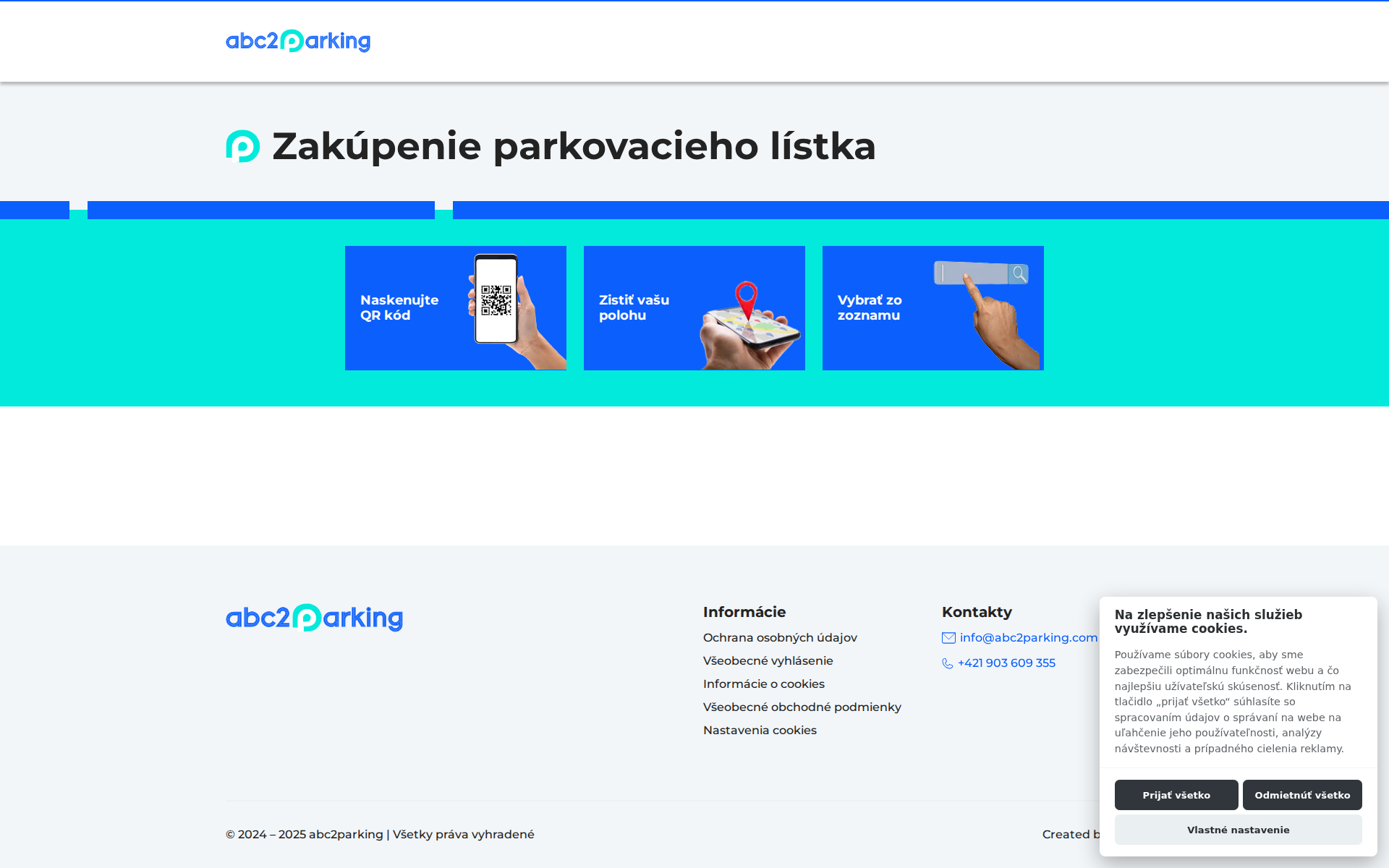 Náhľad webu 2park.sk