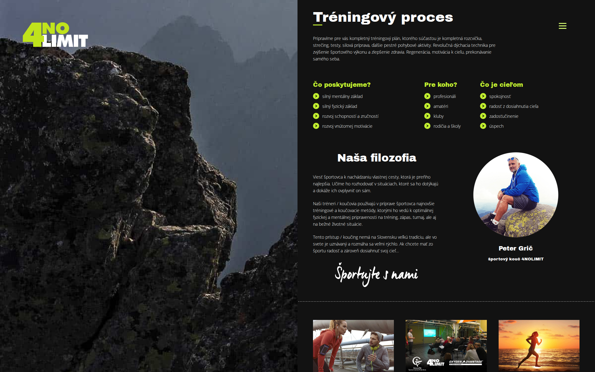 Náhľad webu 4nolimit.sk