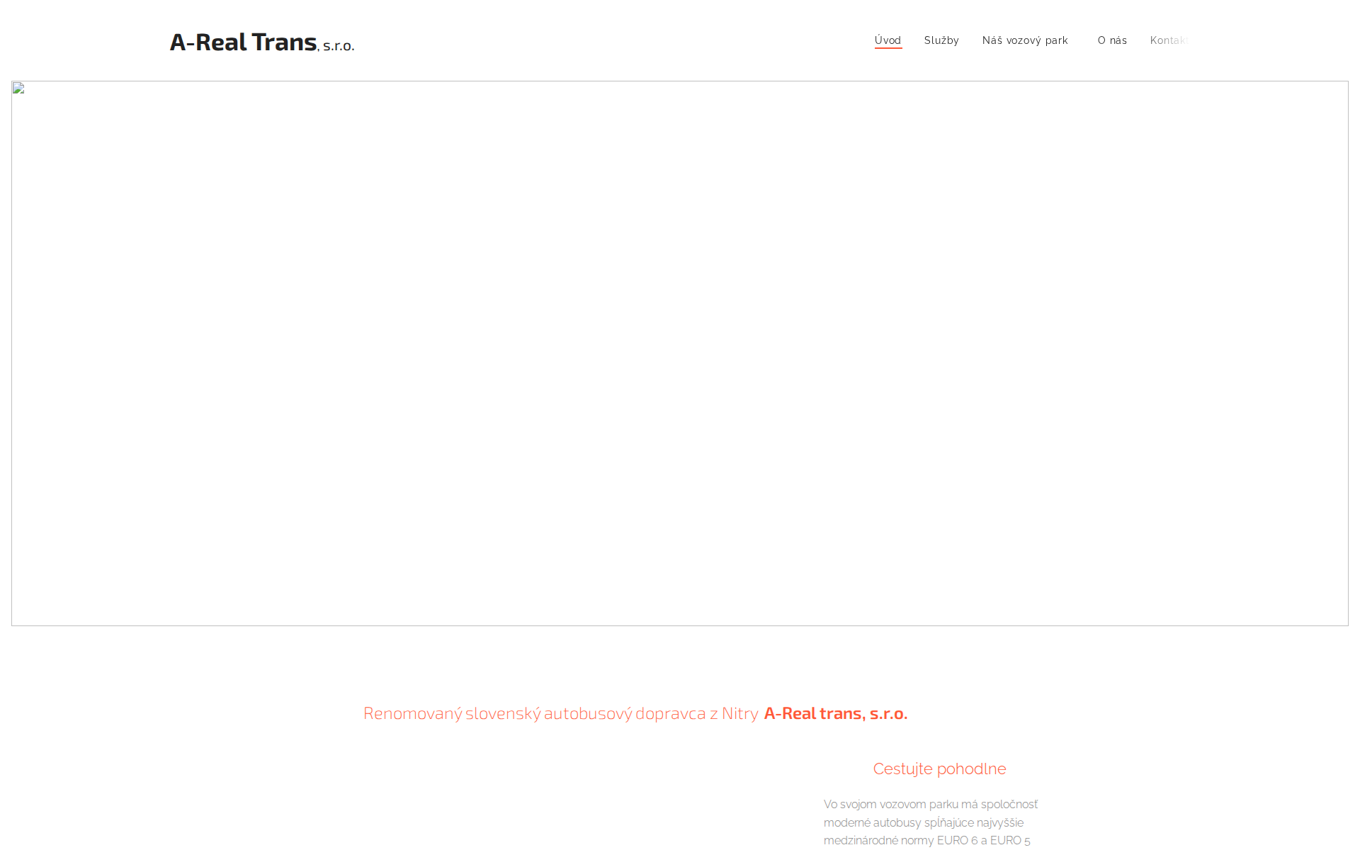 Náhľad webu a-realtrans.sk