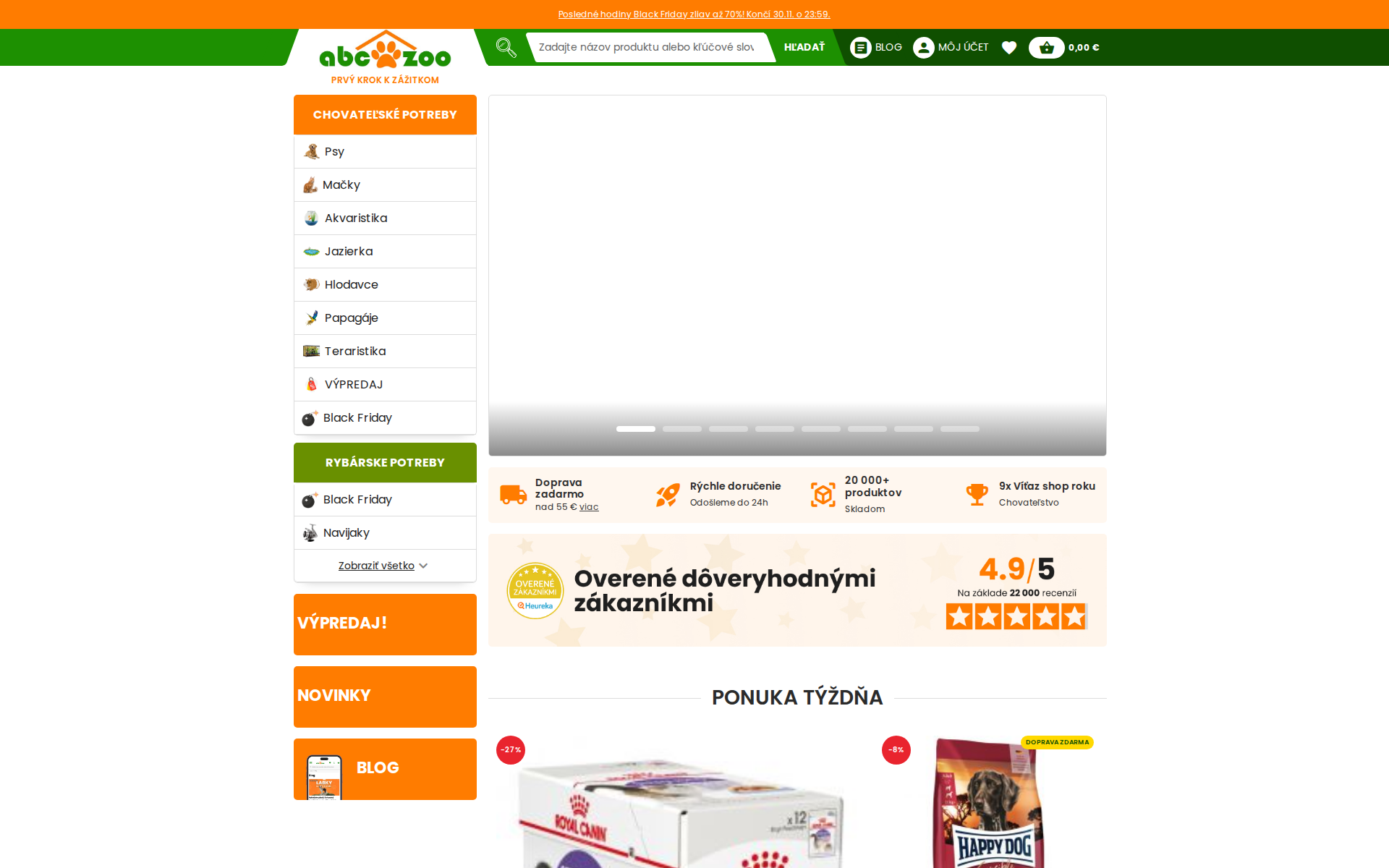 Náhľad webu abczoo.sk