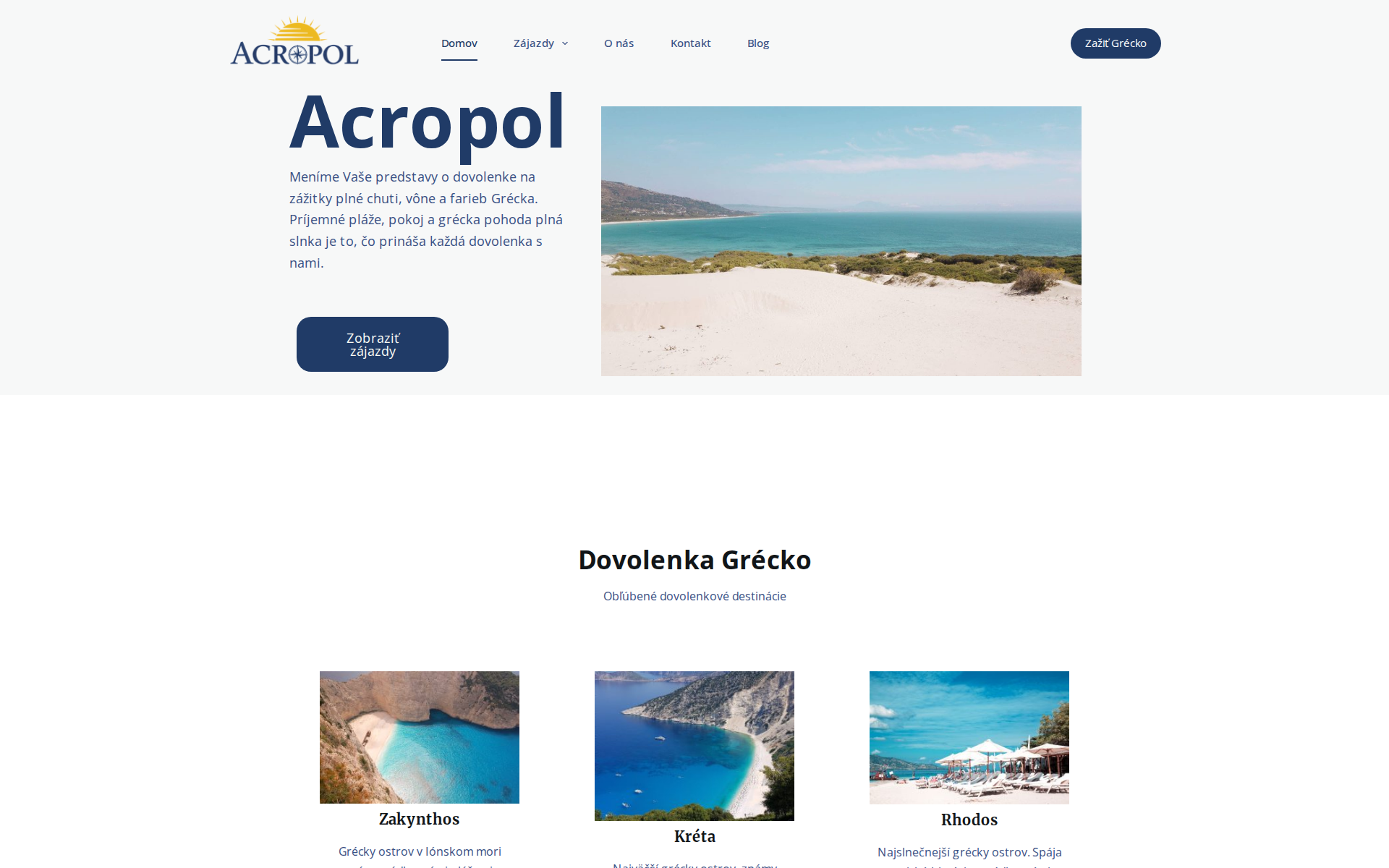 Náhľad webu acropol.sk