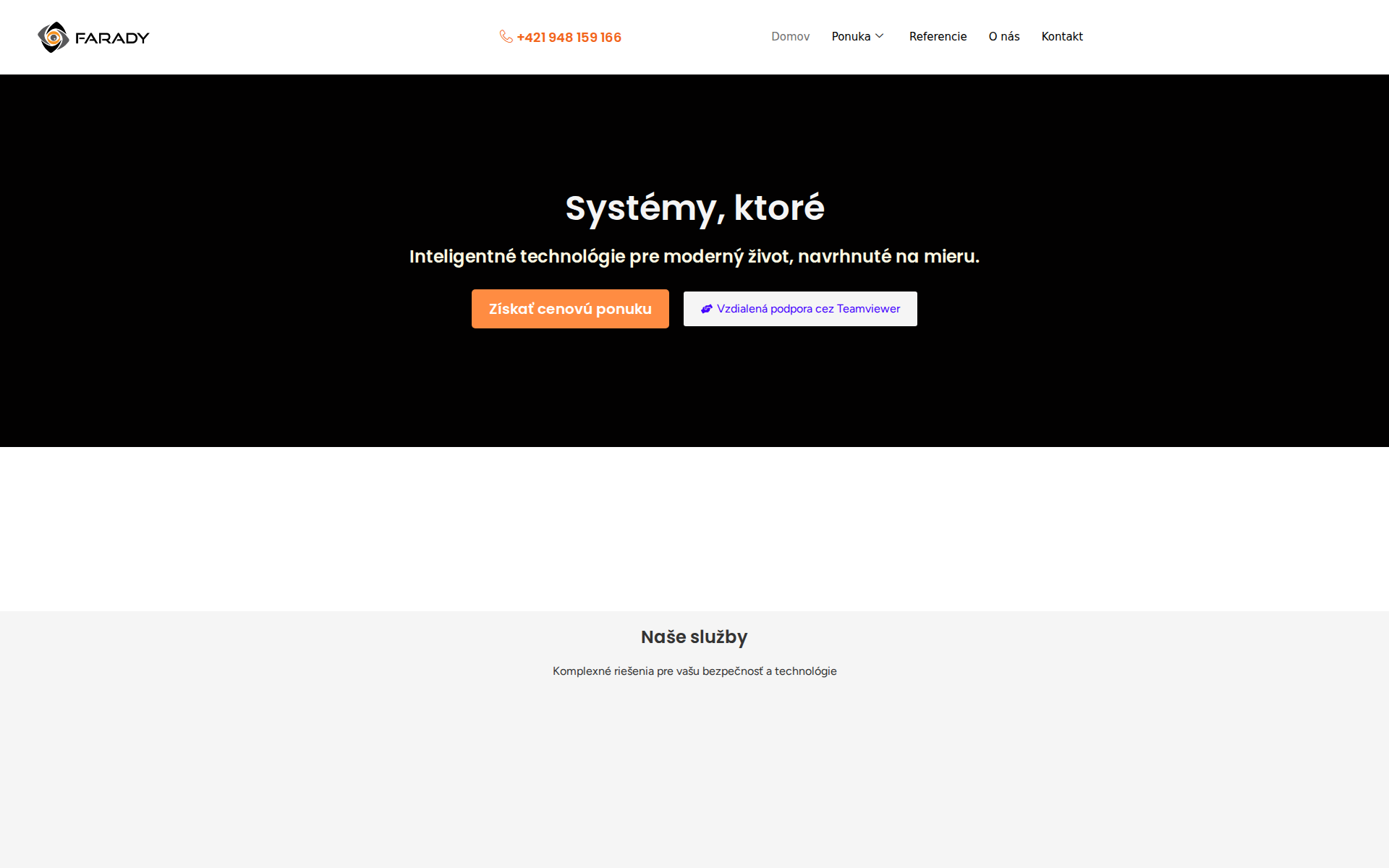 Náhľad webu aeterus.sk