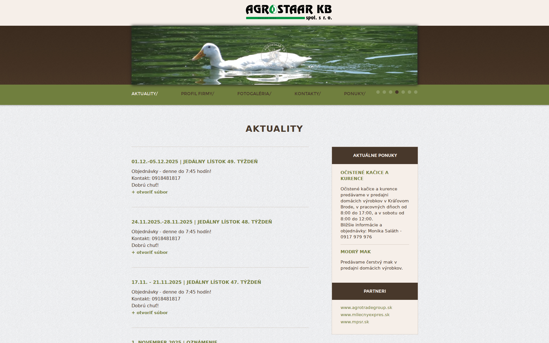 Náhľad webu agrostaar.sk