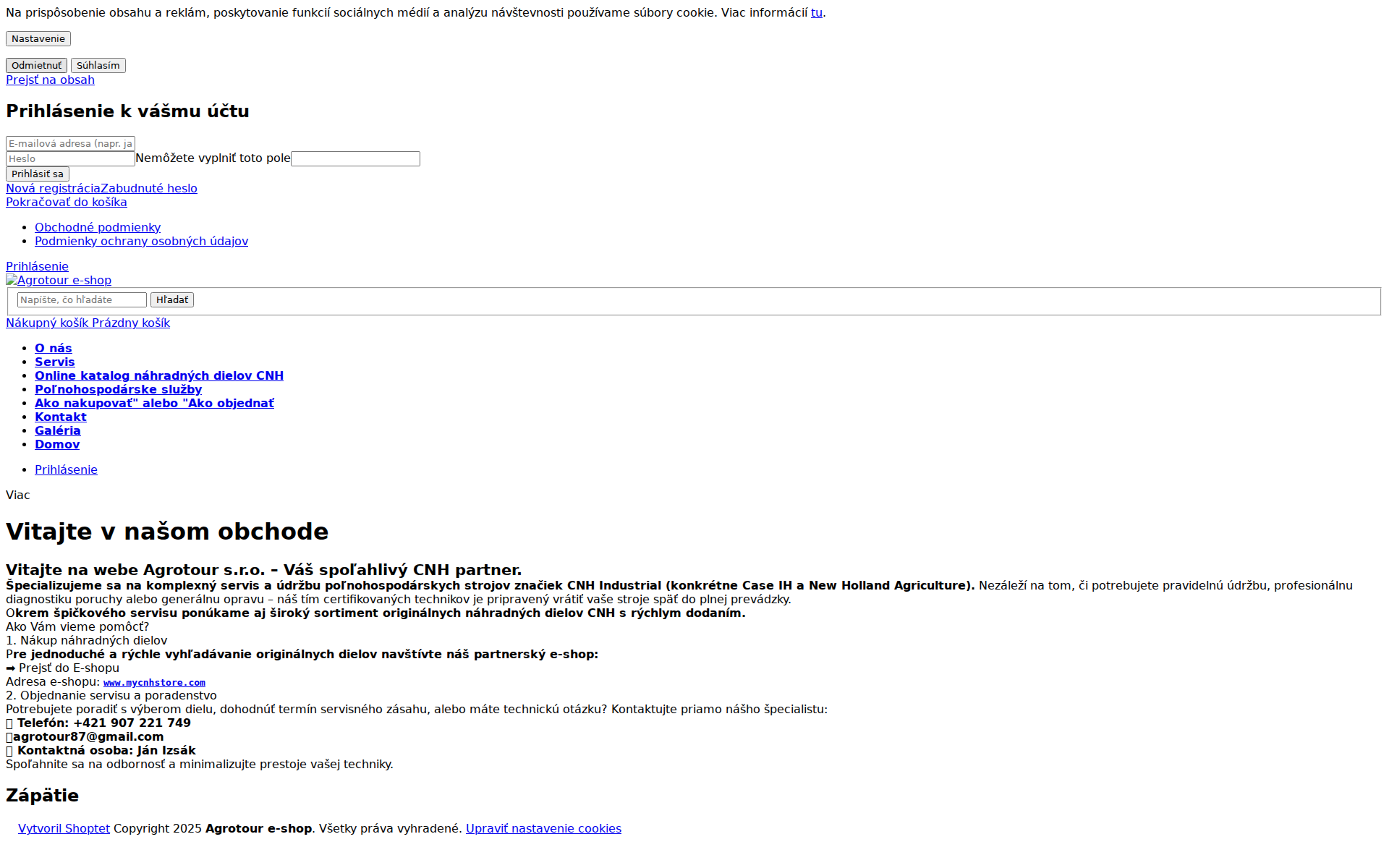 Náhľad webu agrotourservis.sk