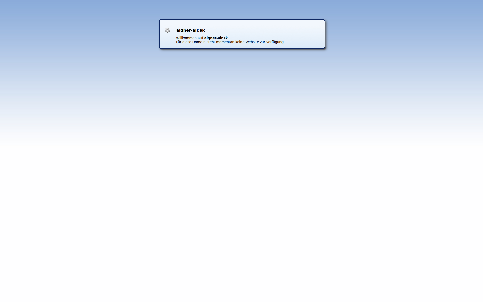 Náhľad webu aigner-air.sk
