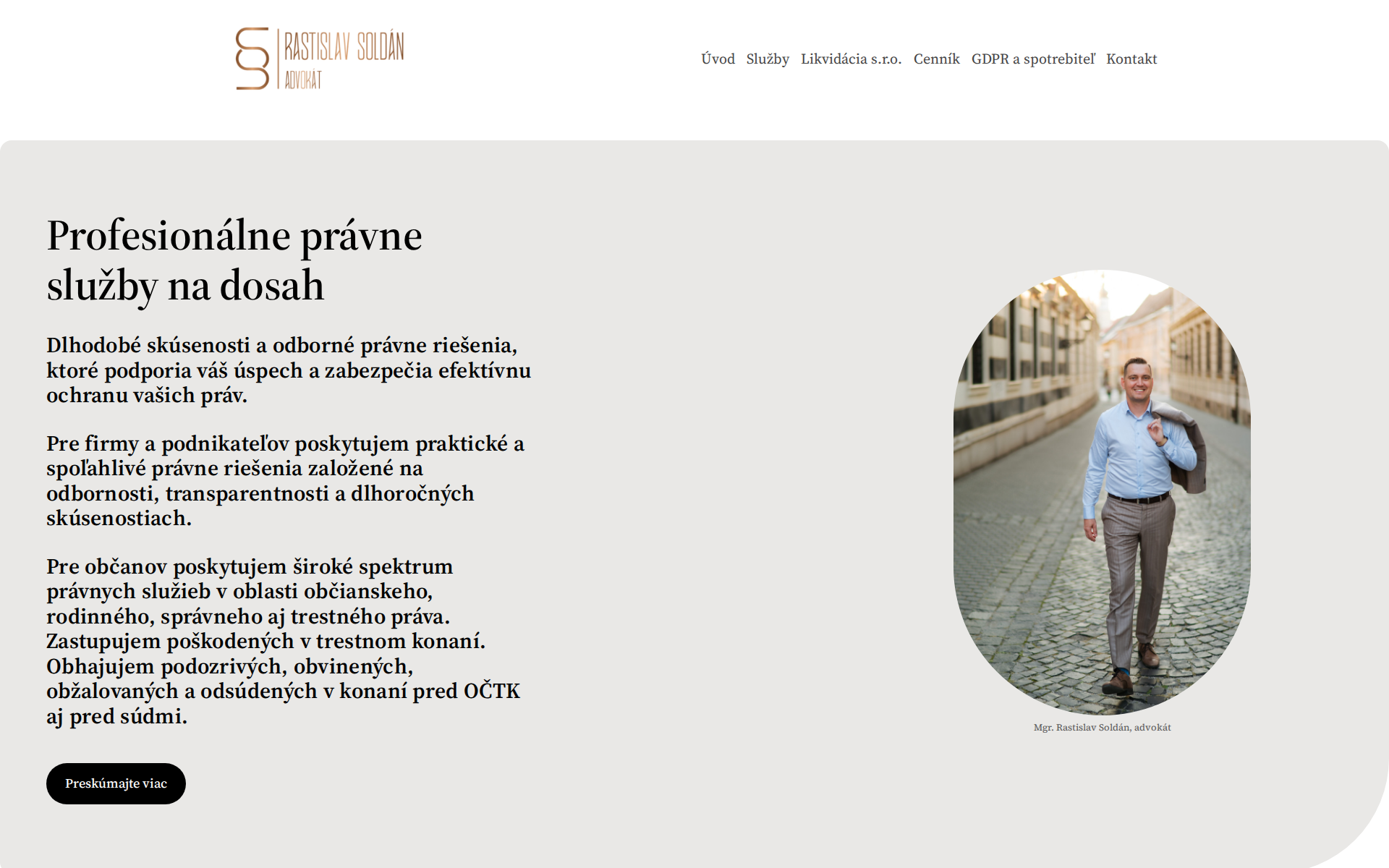 Náhľad webu aksoldan.sk