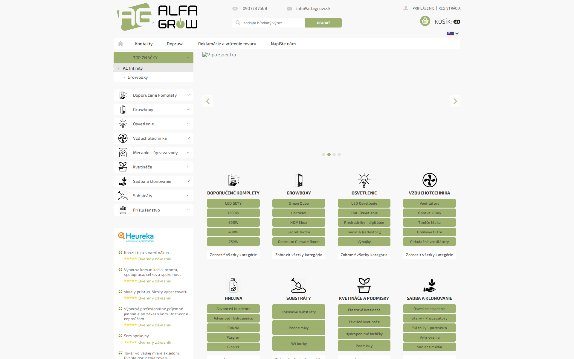 Náhľad webu alfagrow.sk