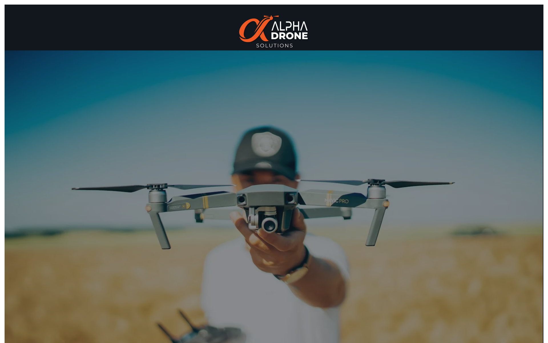 Náhľad webu alphadrone.sk