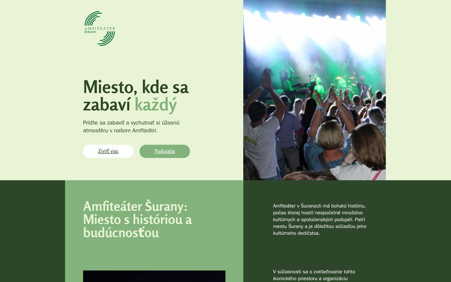 Náhľad webu amfiteatersurany.sk