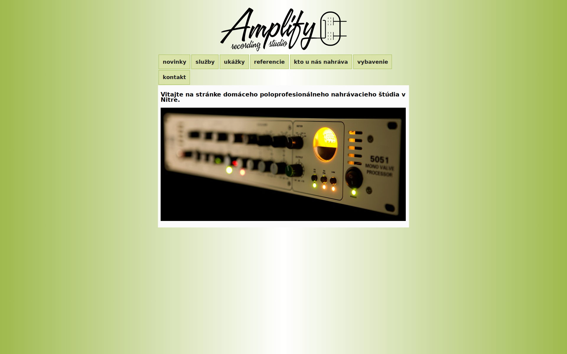 Náhľad webu amplify.sk