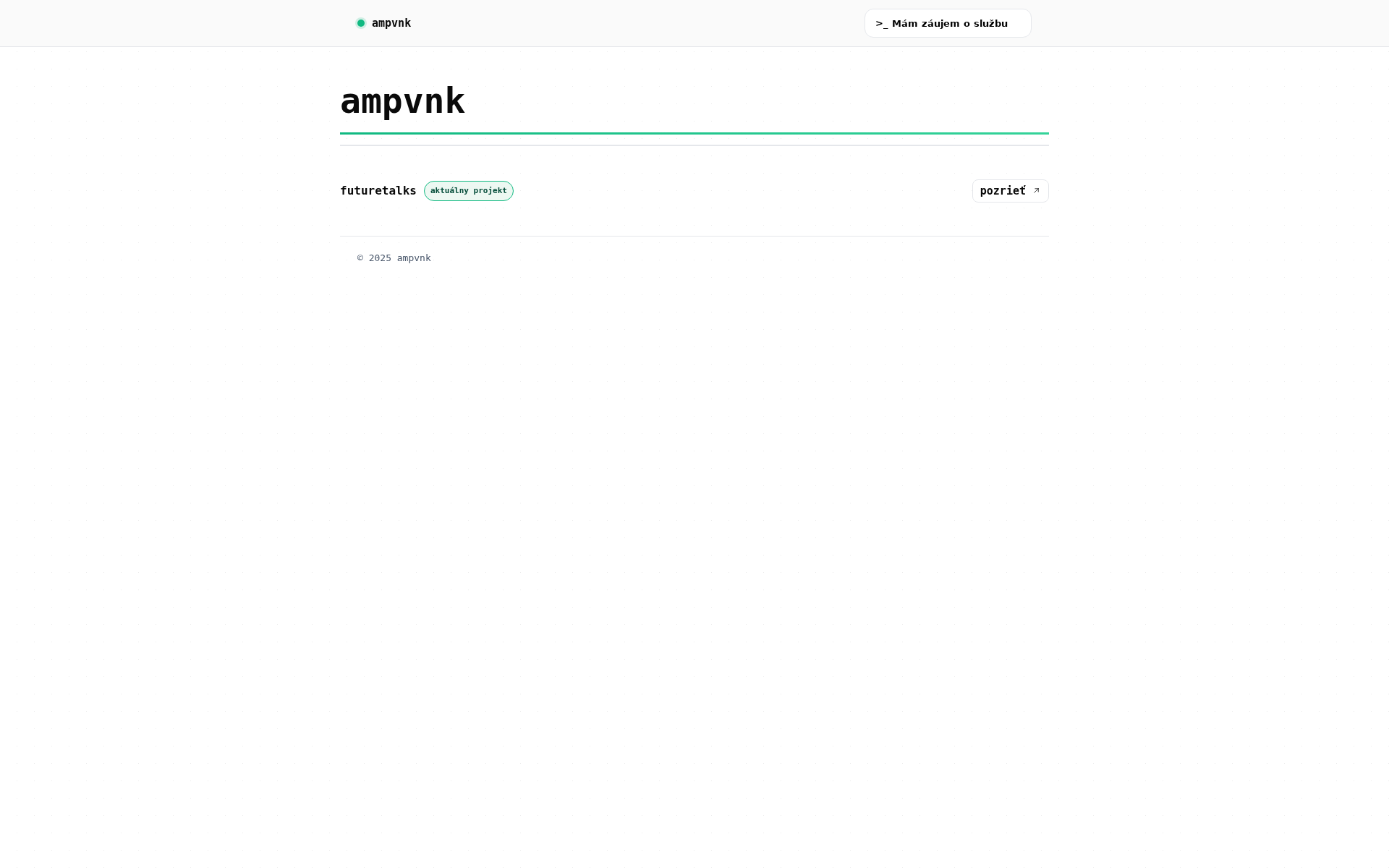 Náhľad webu ampvnk.sk