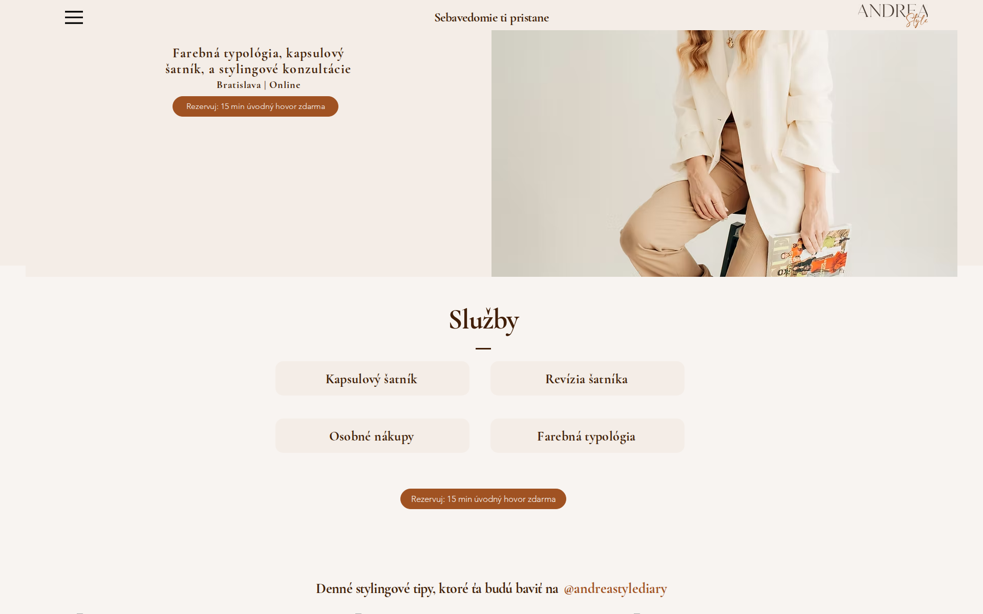 Náhľad webu andreastyle.sk