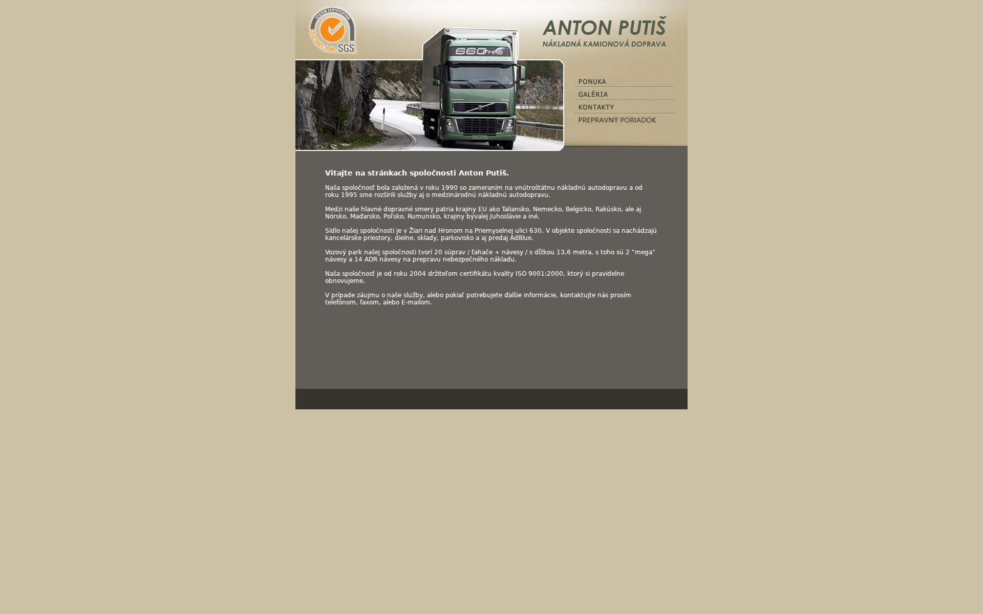 Náhľad webu antonputis.sk