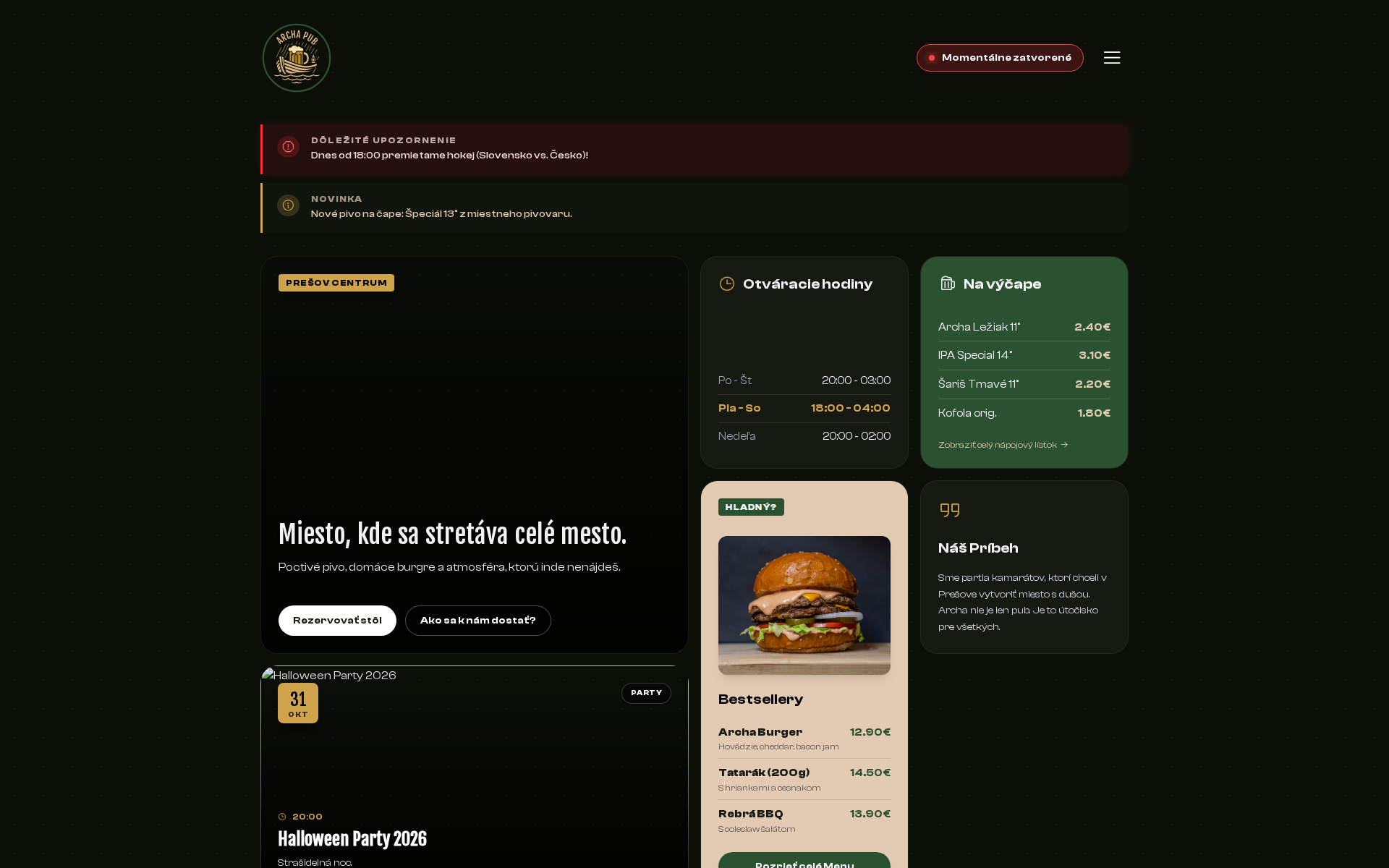 Náhľad webu archapub.sk