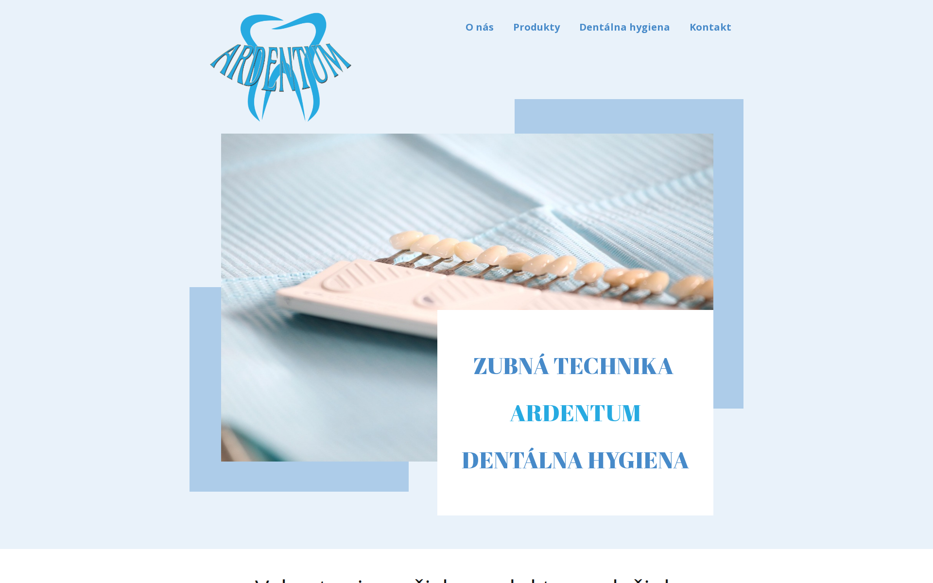 Náhľad webu ardentum.sk