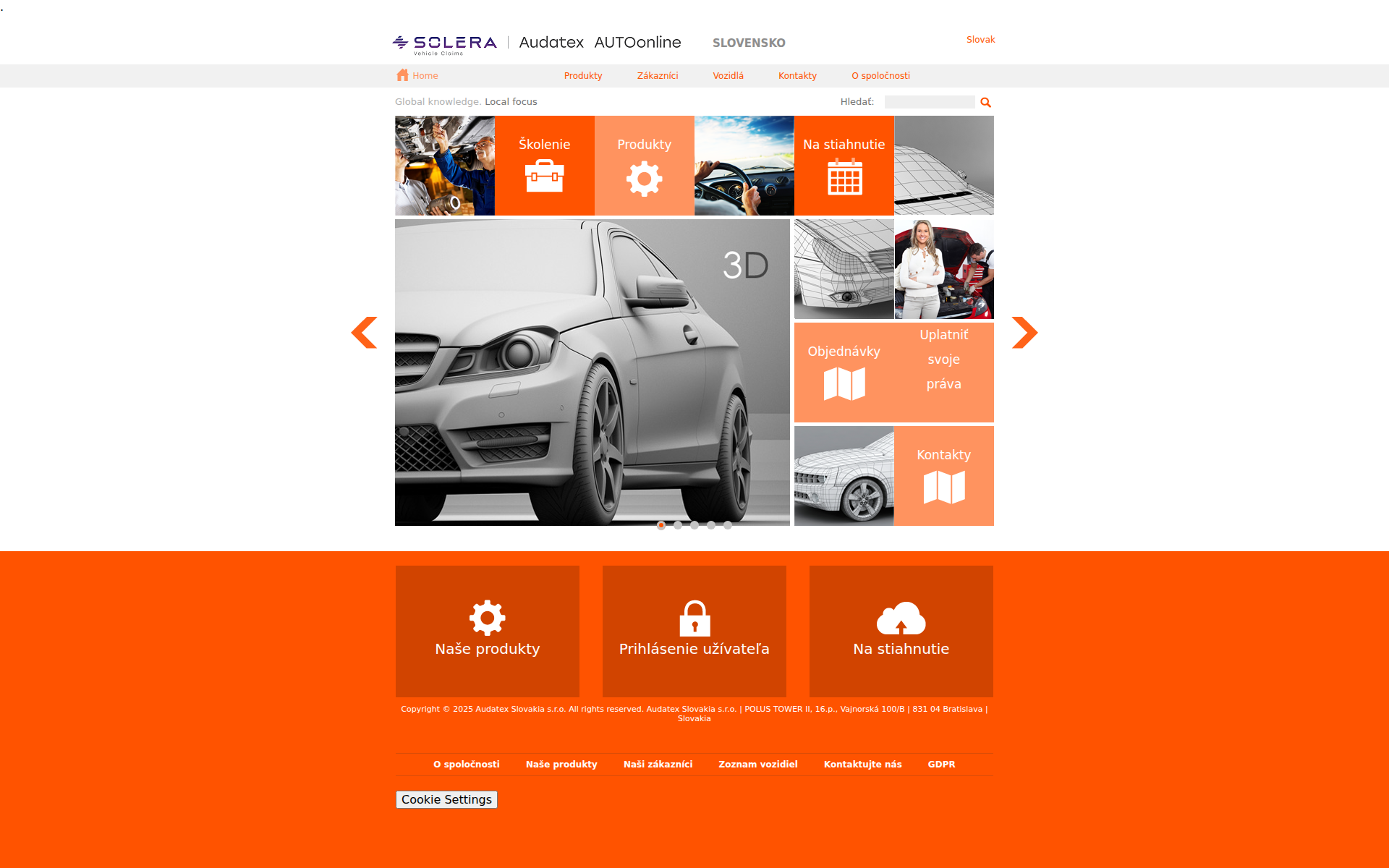 Náhľad webu audamobile.sk