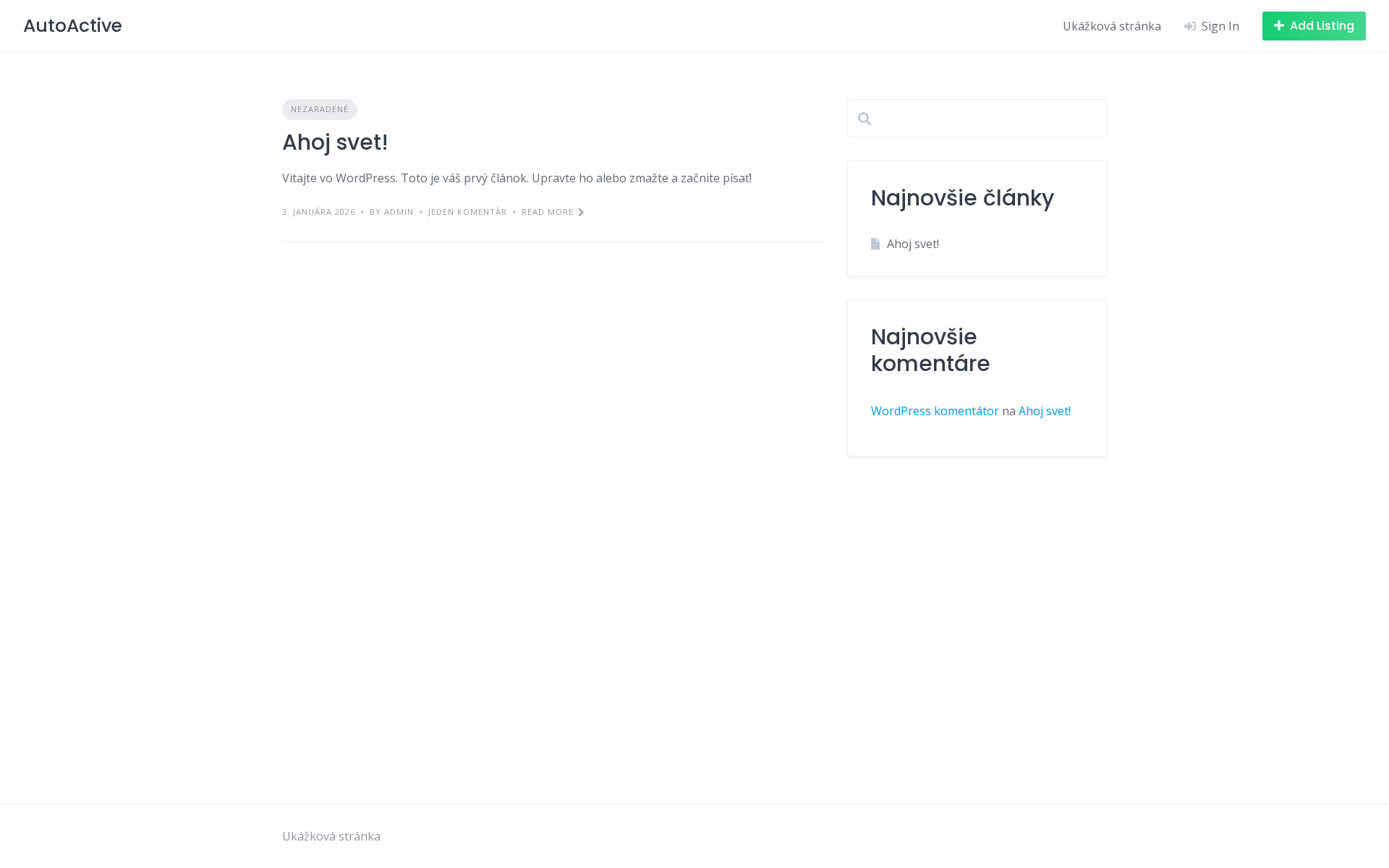 Náhľad webu autoactive.sk