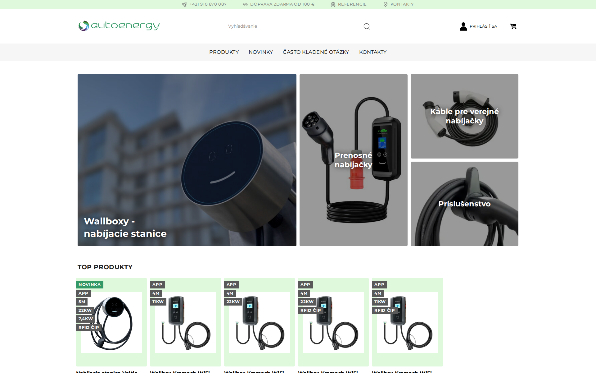 Náhľad webu autoenergy.sk