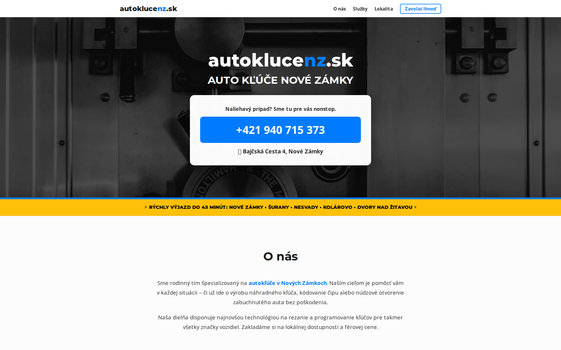 Náhľad webu autoklucenz.sk
