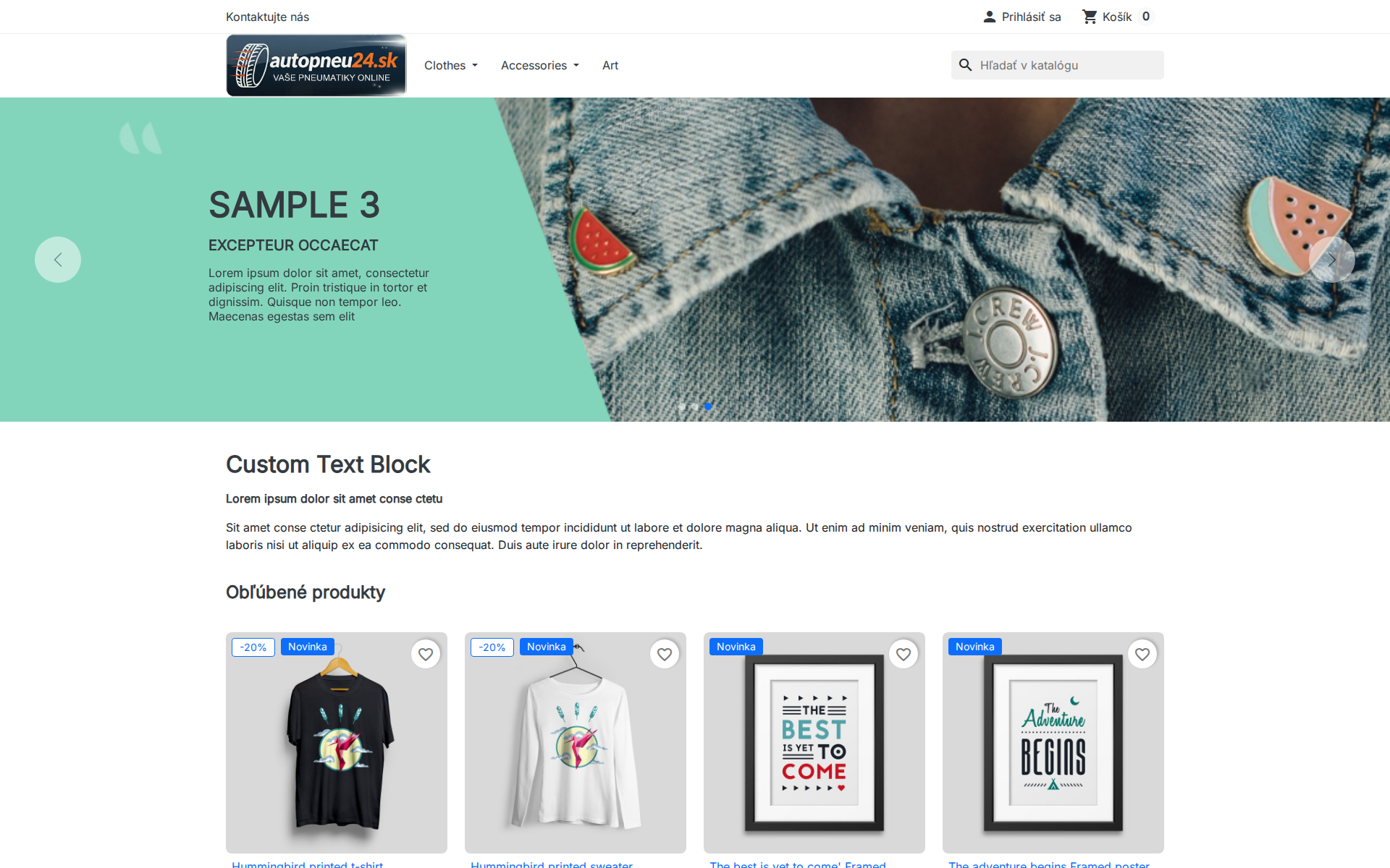 Náhľad webu autopneu24.sk