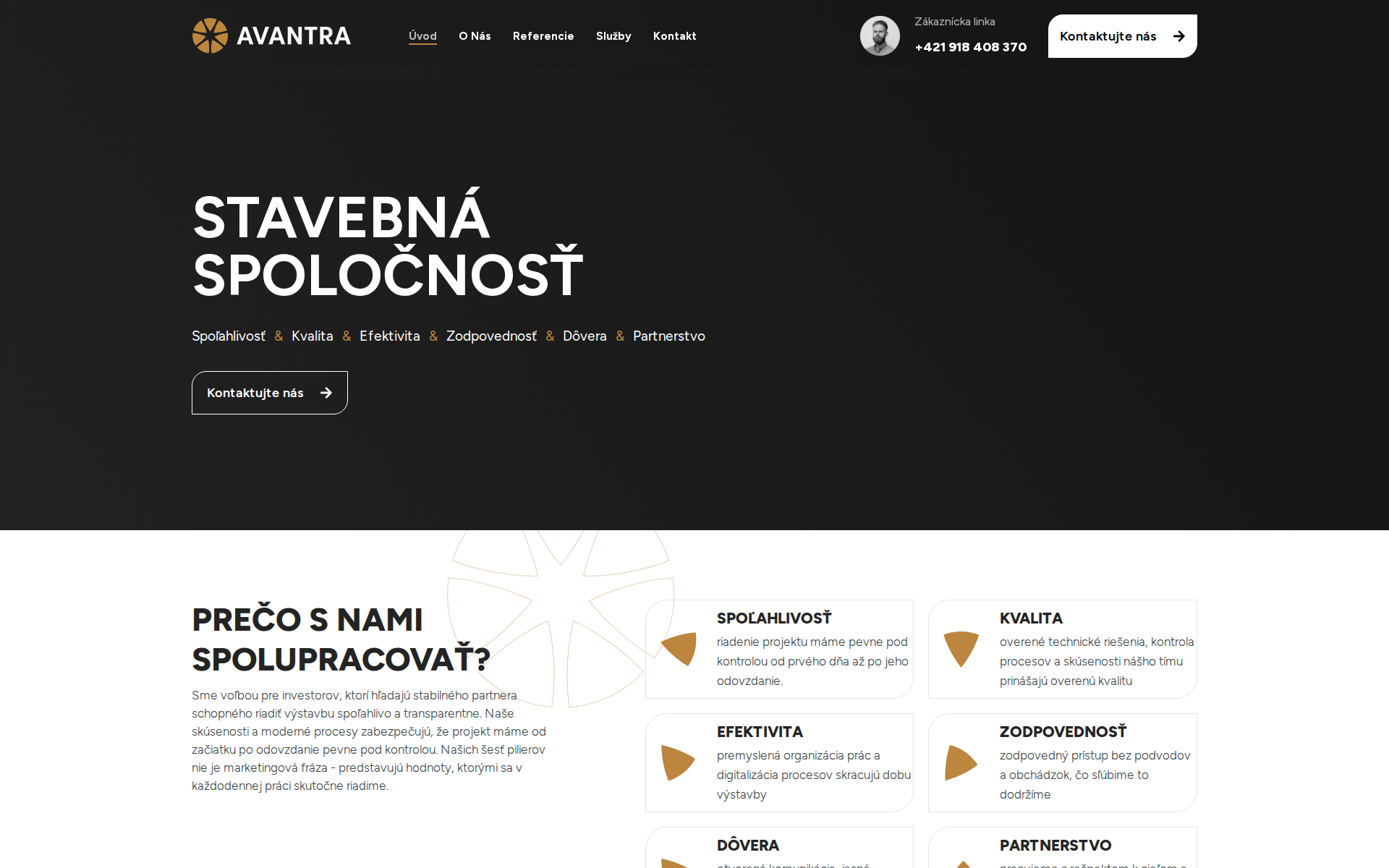 Náhľad webu avantra.sk