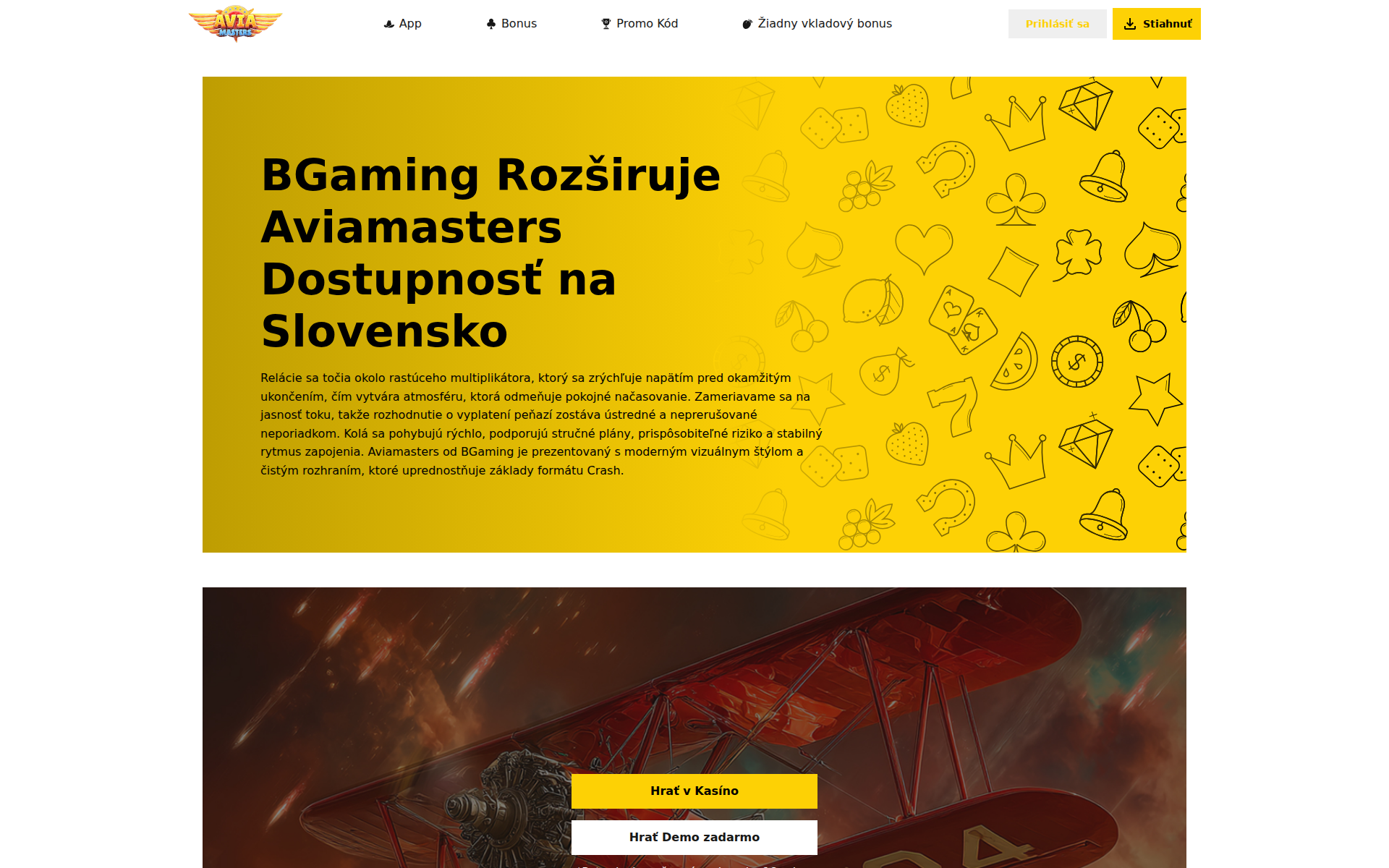 Náhľad webu aviamastersgame.sk