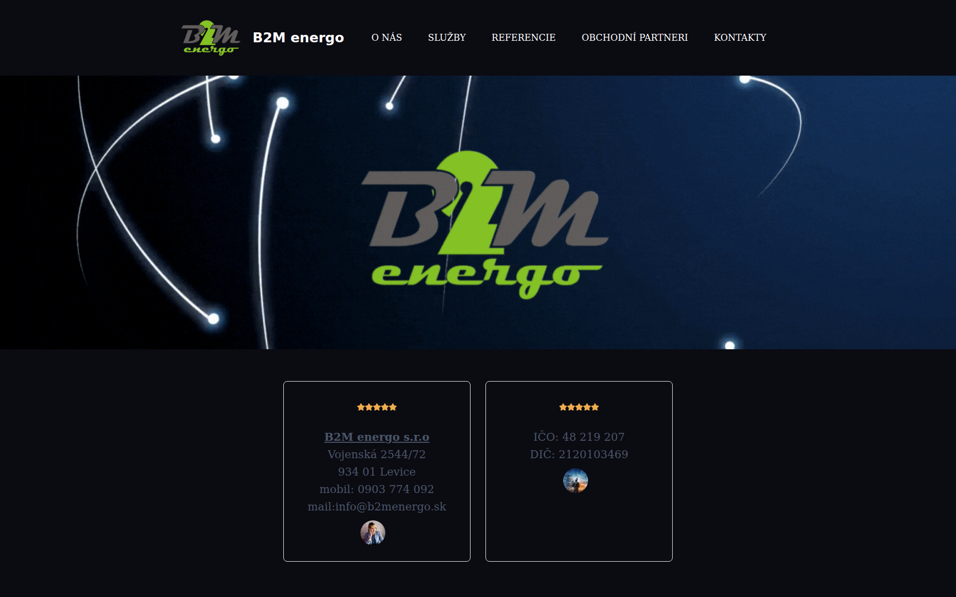 Náhľad webu b2menergo.sk