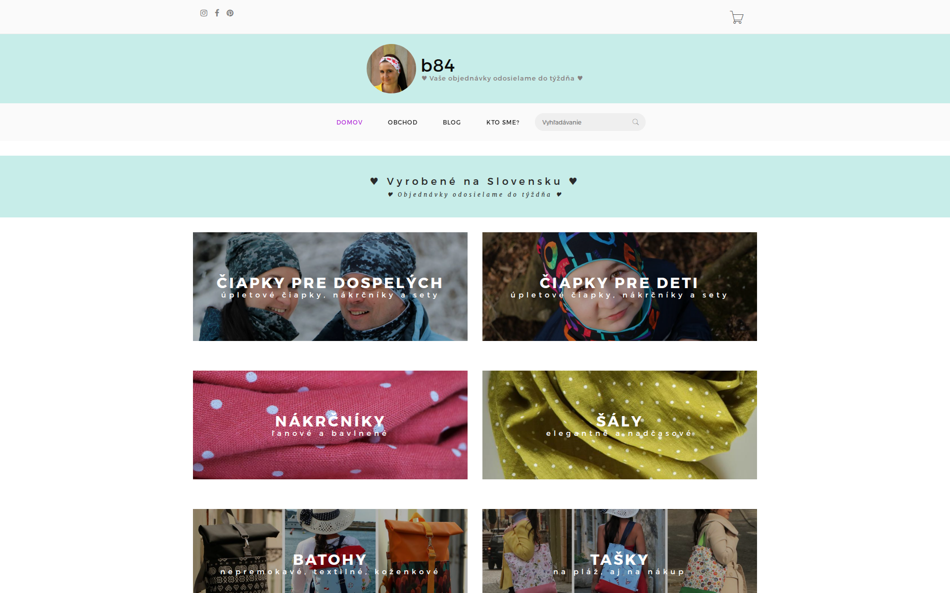 Náhľad webu b84.sk