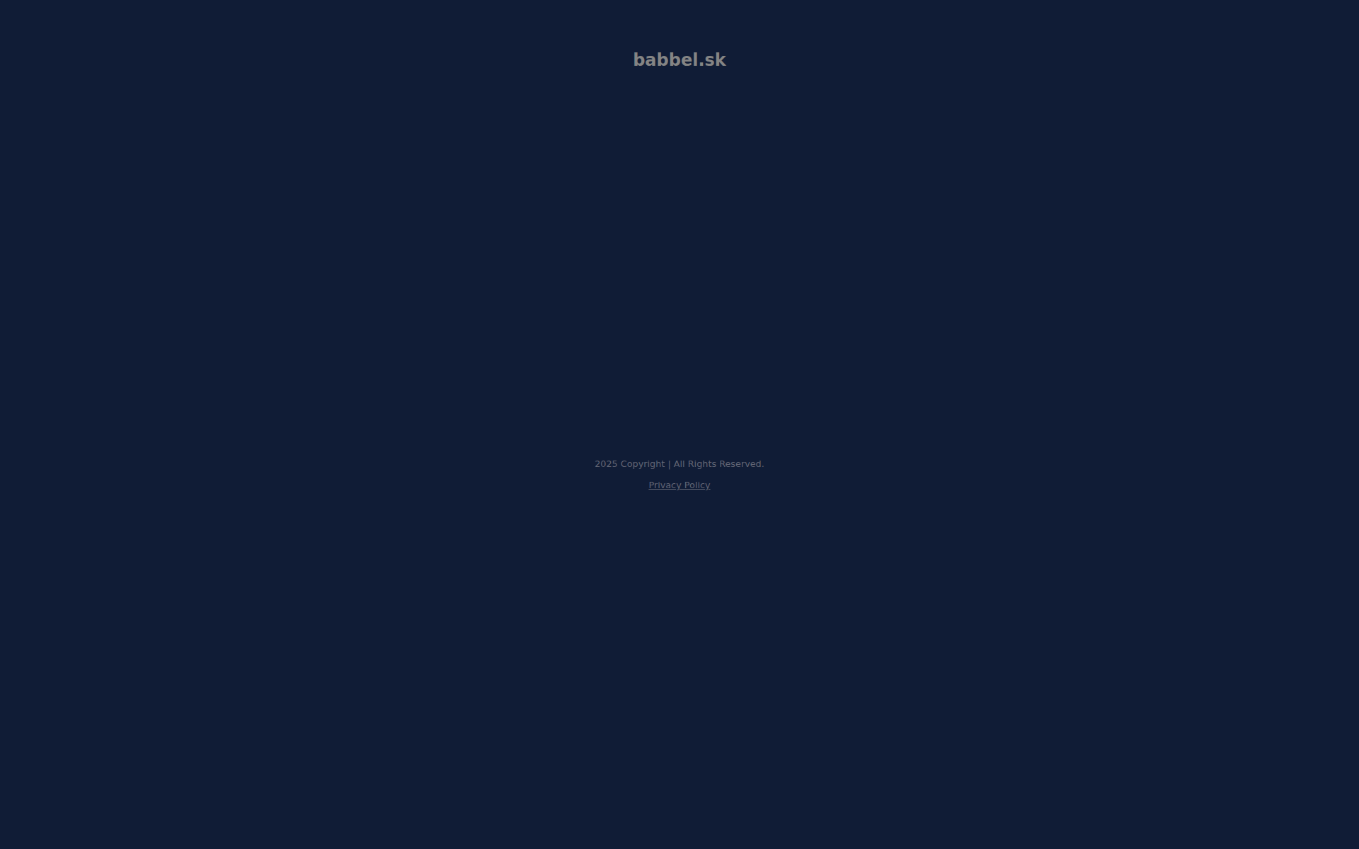 Náhľad webu babbel.sk