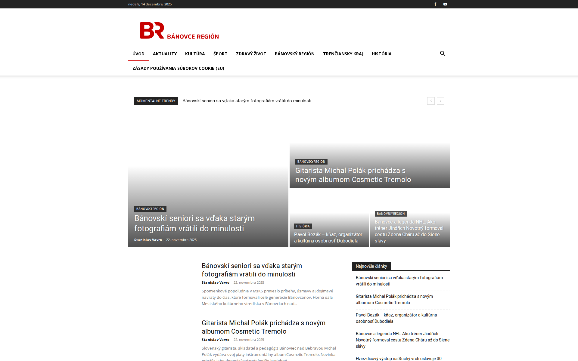 Náhľad webu banovceregion.sk