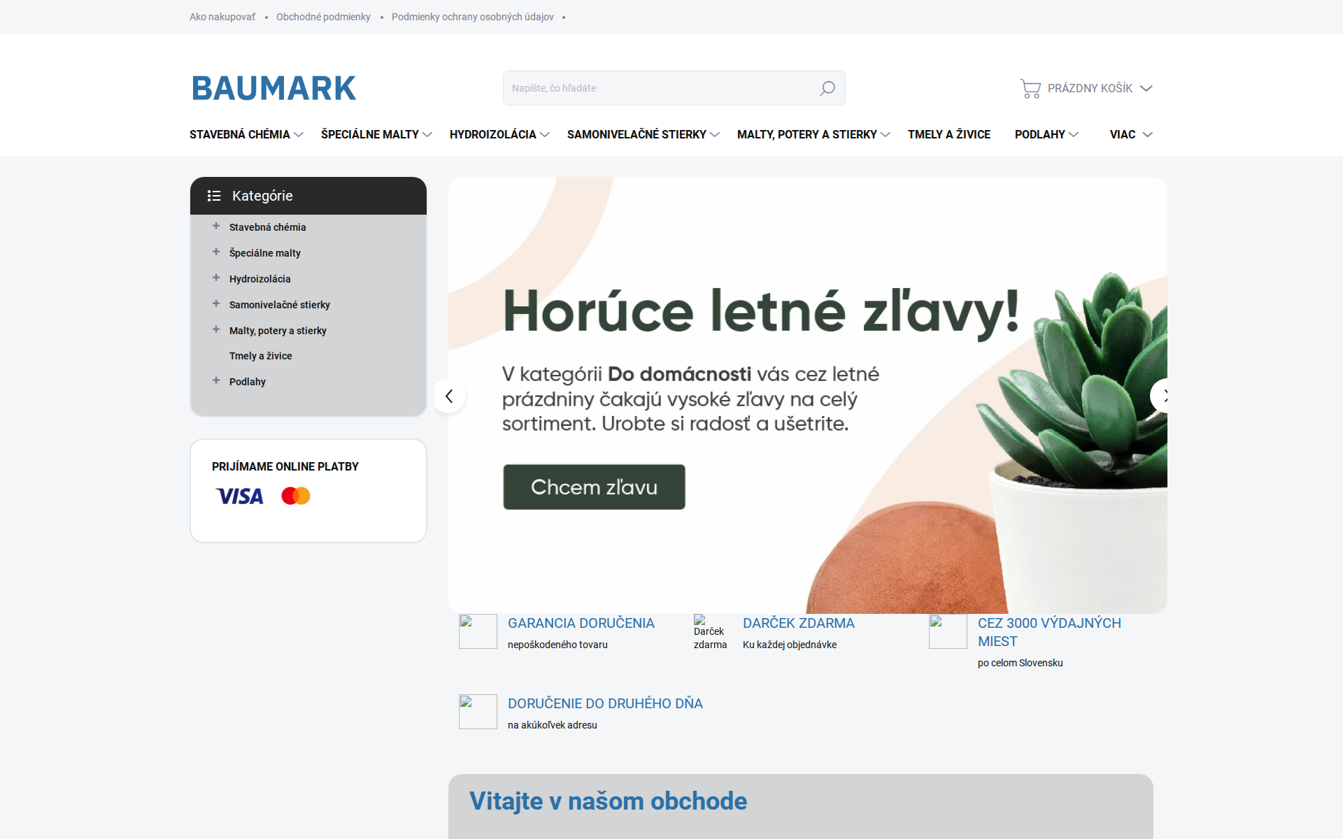 Náhľad webu baumark.sk