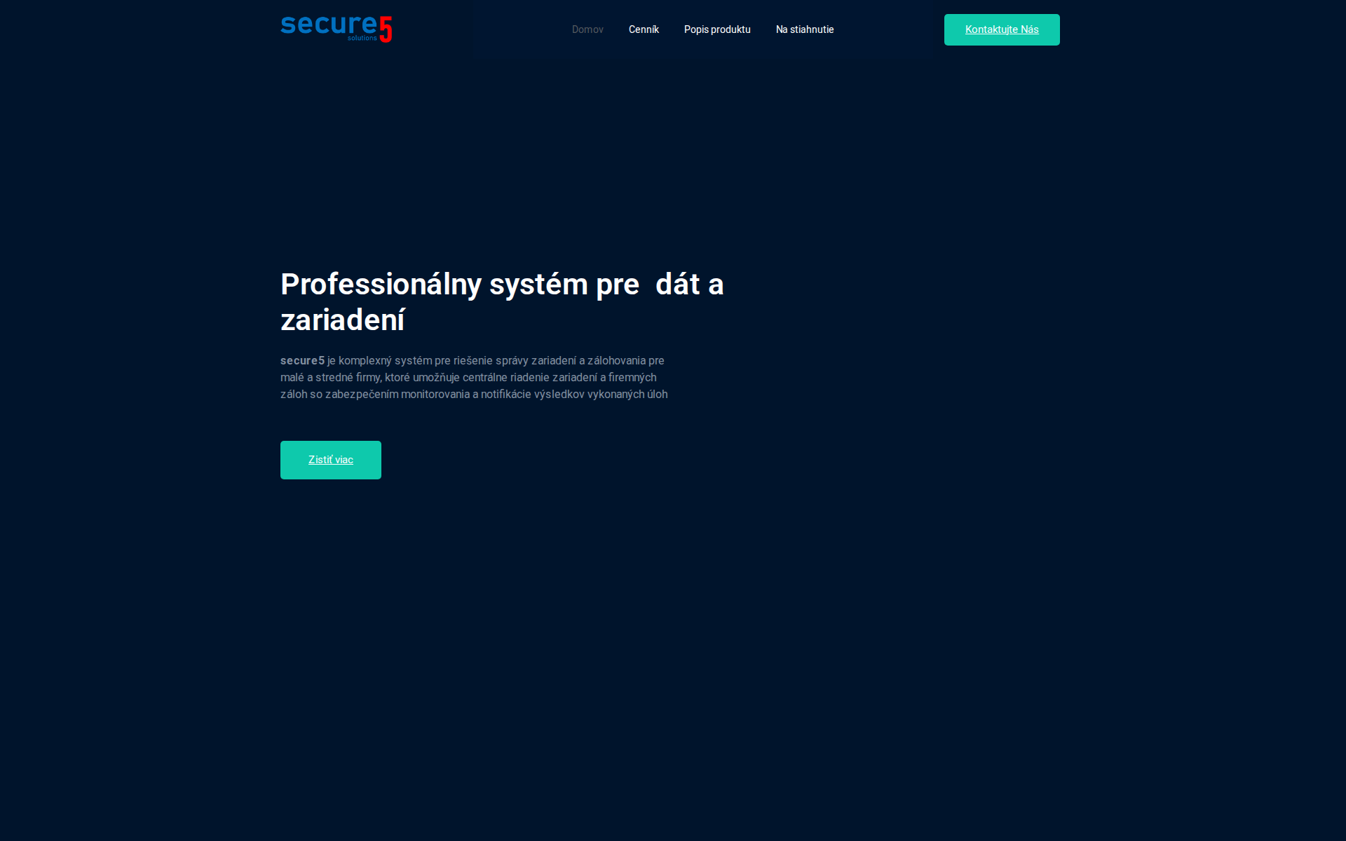 Náhľad webu beakn.sk