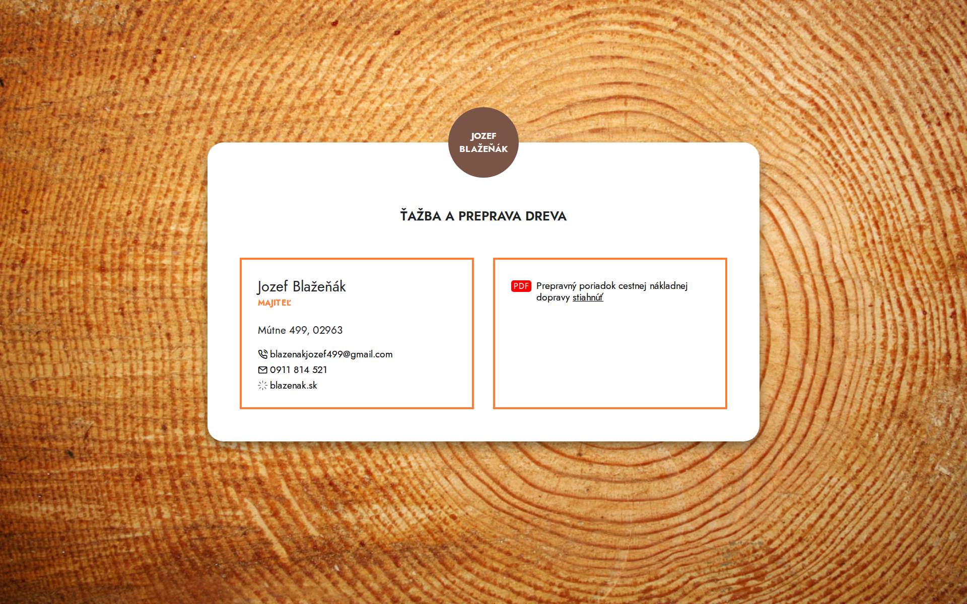 Náhľad webu blazenak.sk