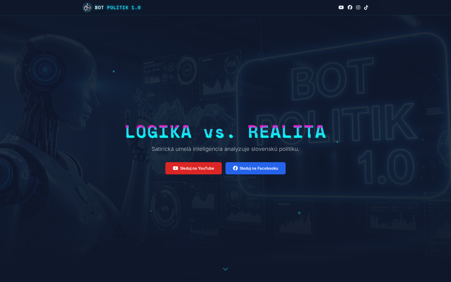 Náhľad webu botpolitik.sk