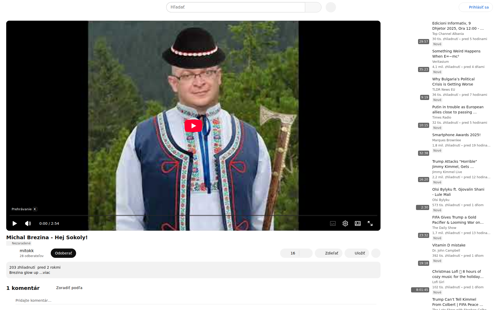 Náhľad webu breziki.sk