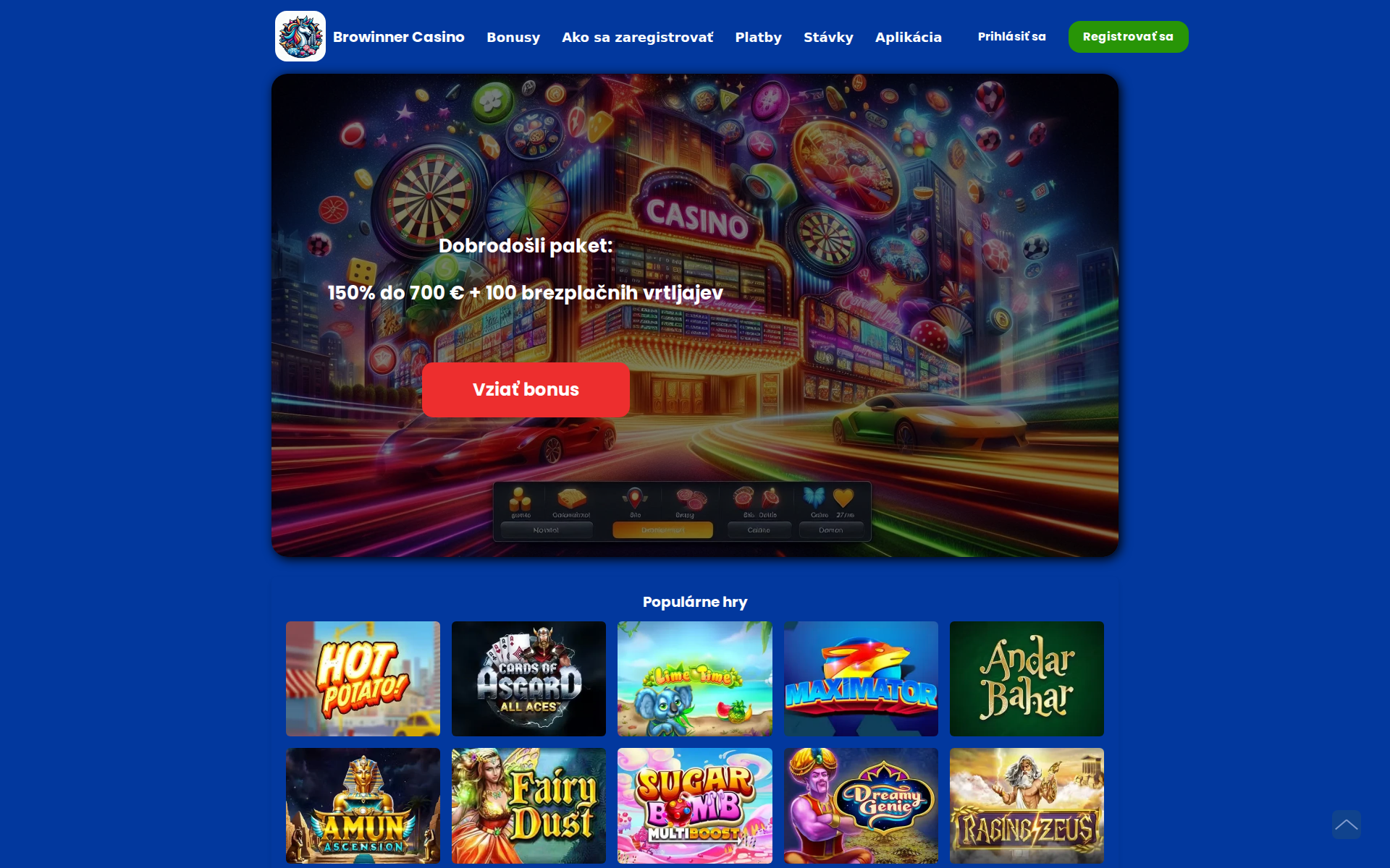 Náhľad webu bro-winner.sk