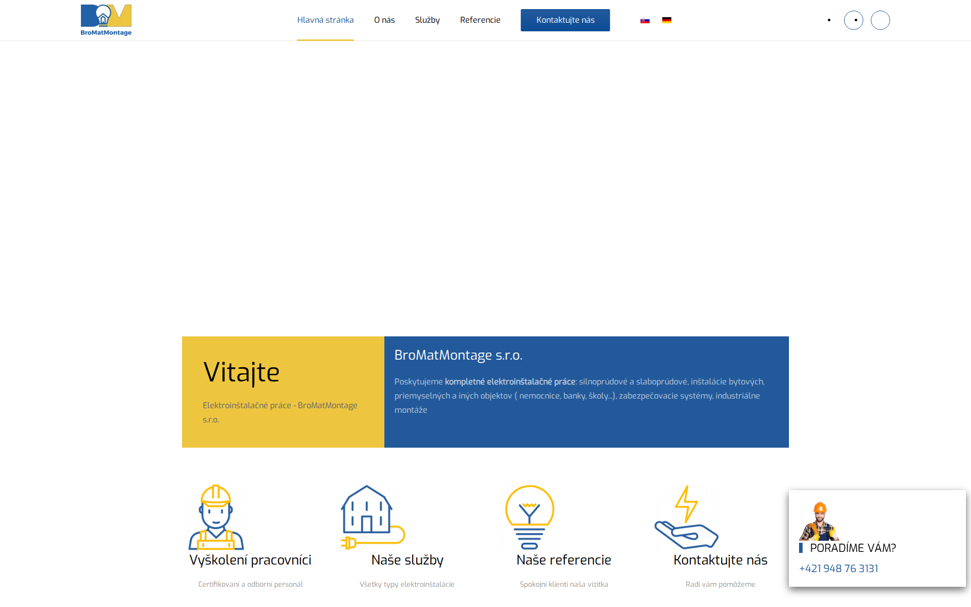 Náhľad webu bromat-montage.sk