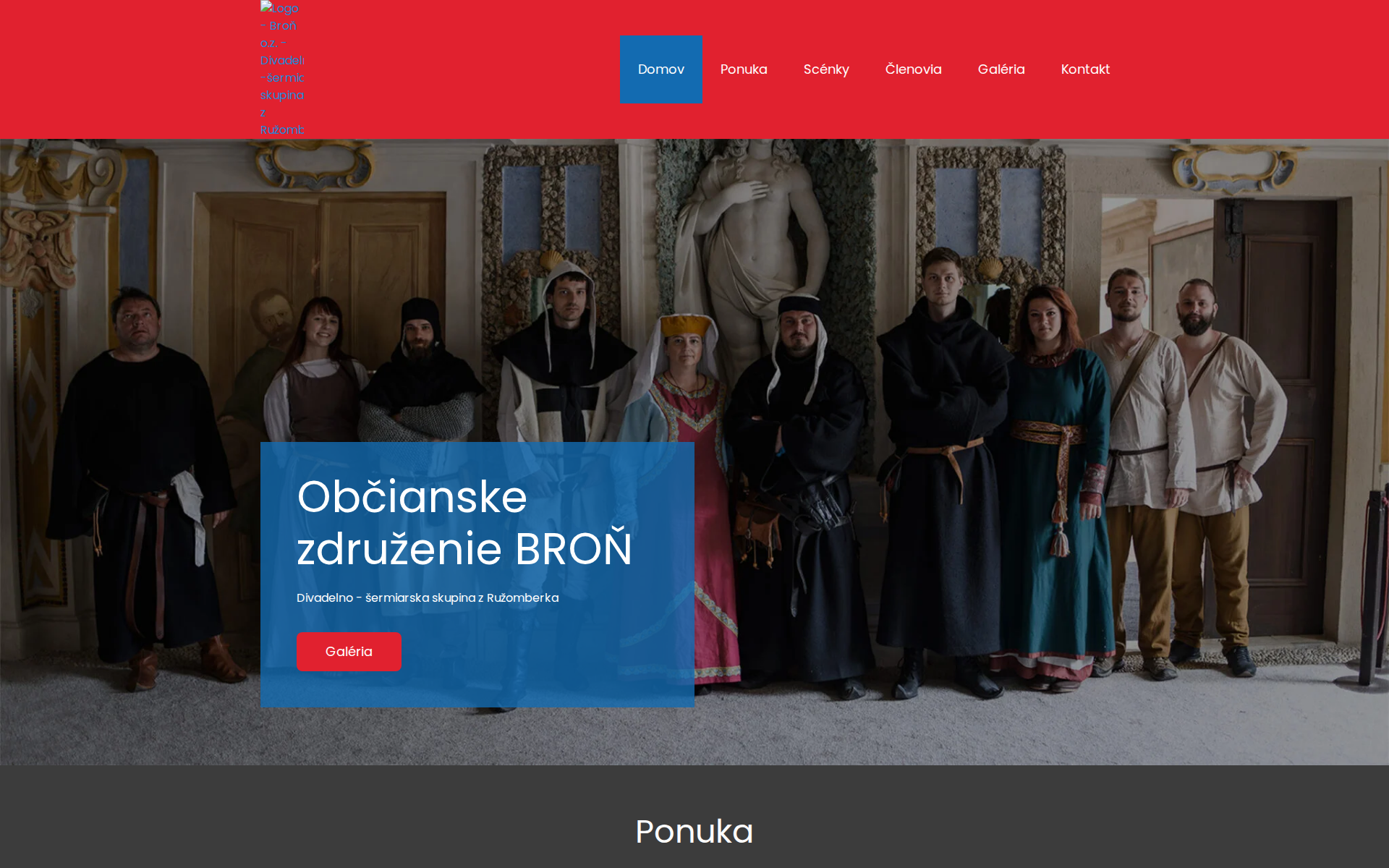 Náhľad webu bron-oz.sk