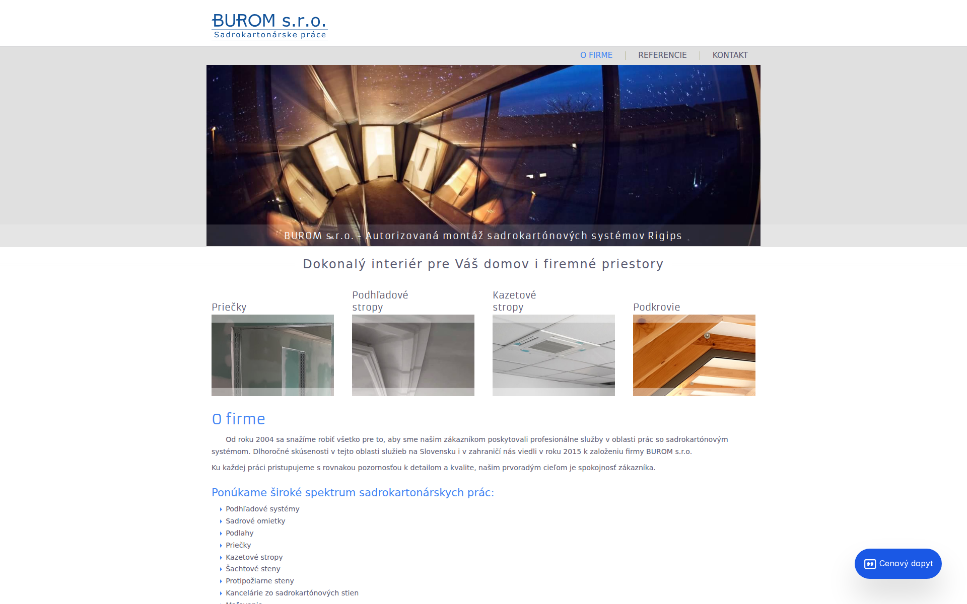 Náhľad webu burom.sk