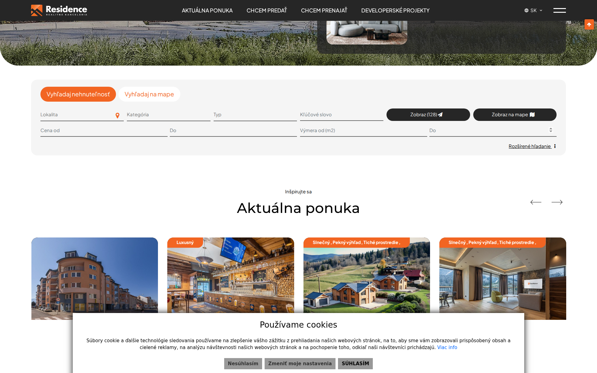 Náhľad webu byvajnaliptove.sk