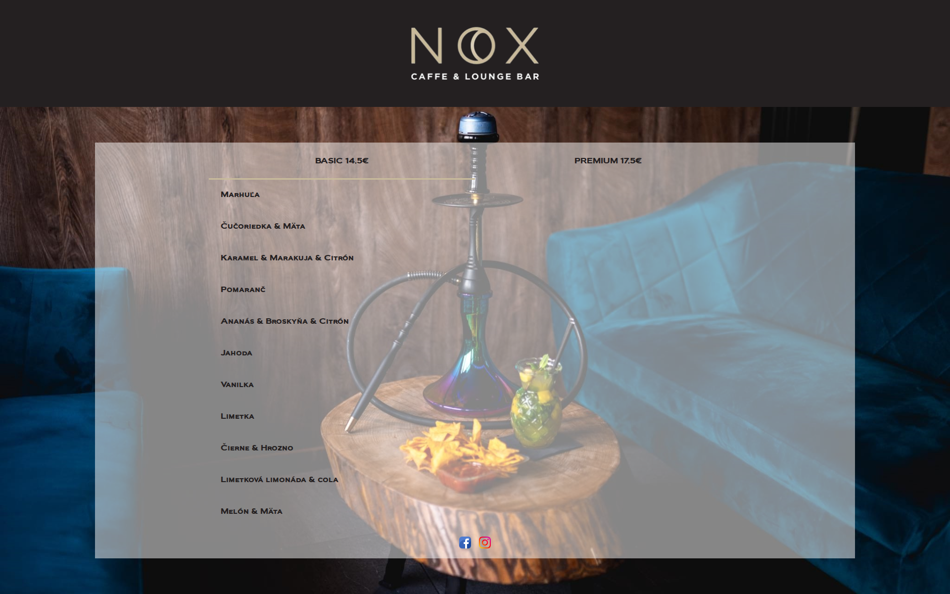 Náhľad webu caffebarnox.sk