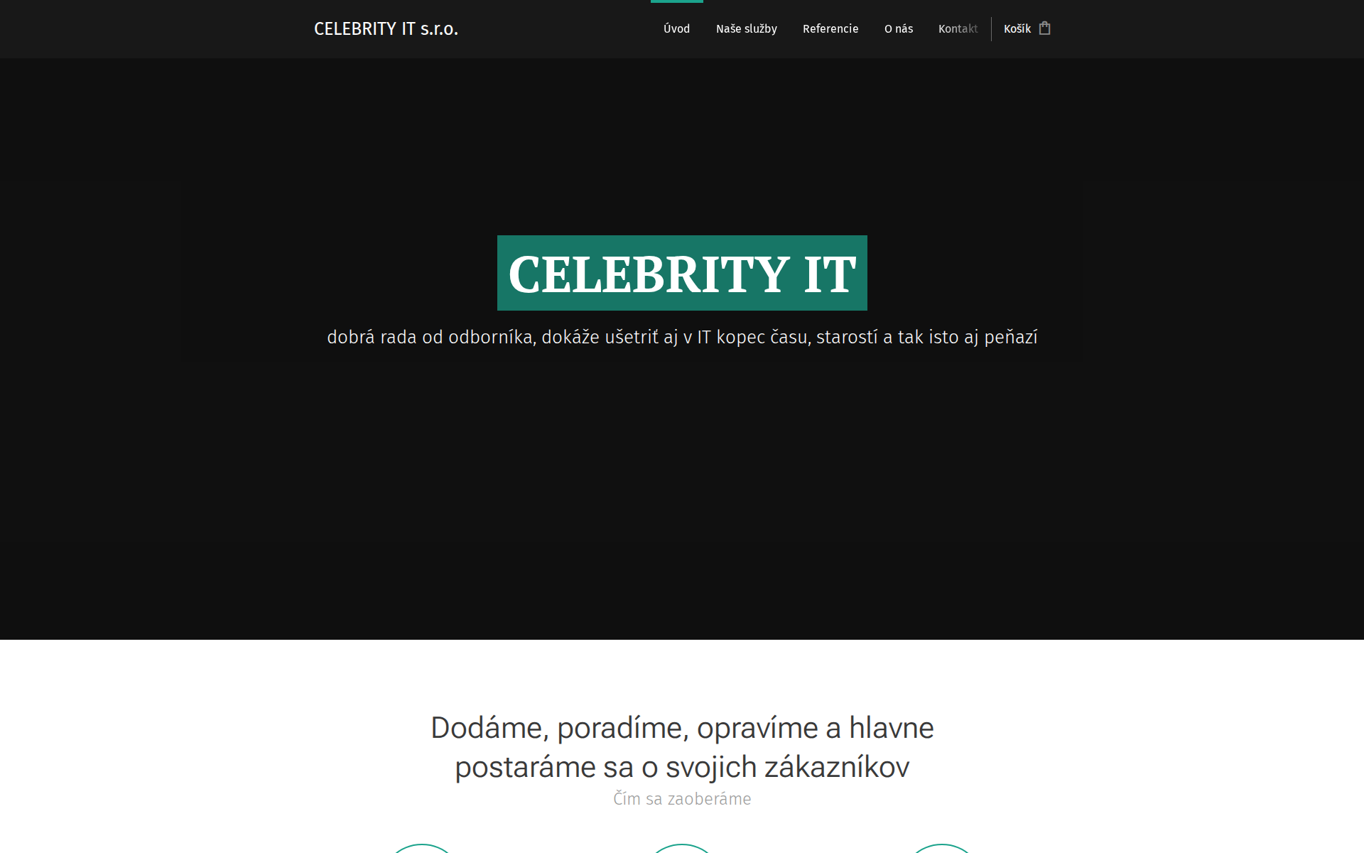 Náhľad webu celebrityit.sk