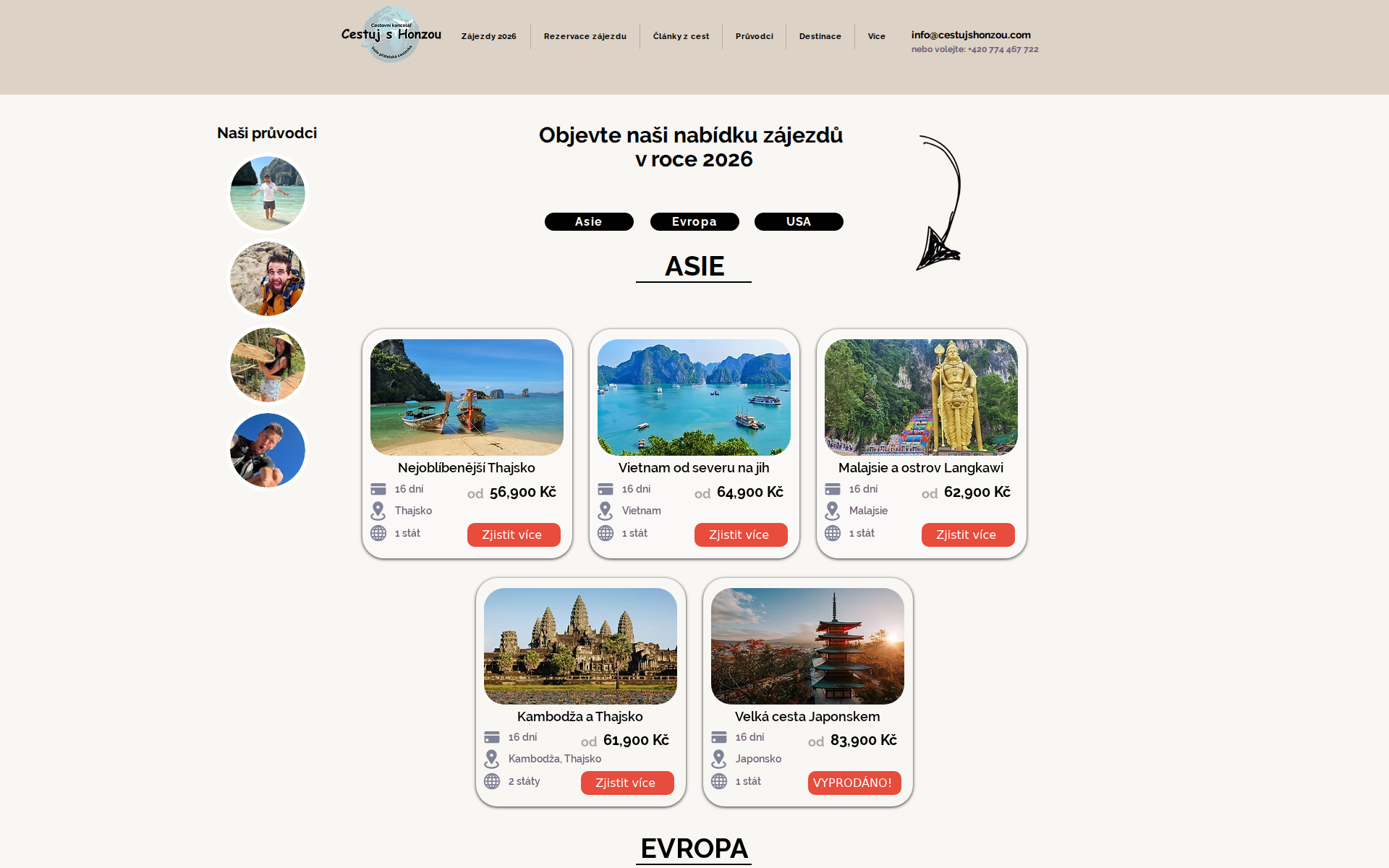 Náhľad webu cestujshonzou.sk