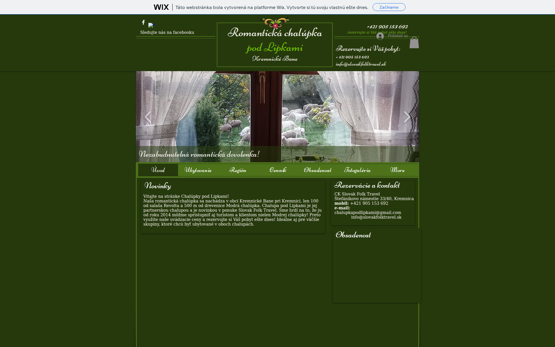 Náhľad webu chalupkapodlipkami.sk