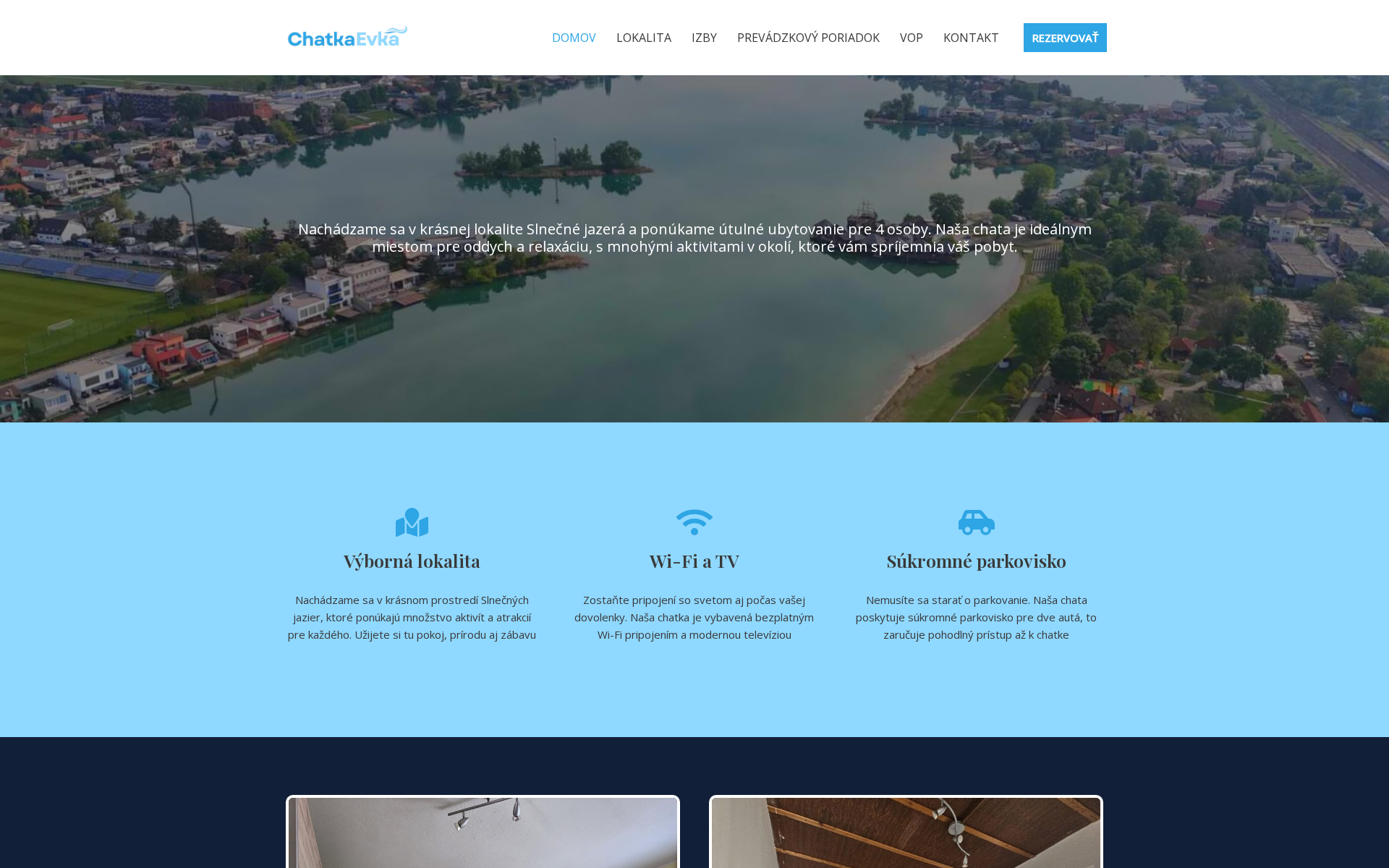 Náhľad webu chatkaevka.sk