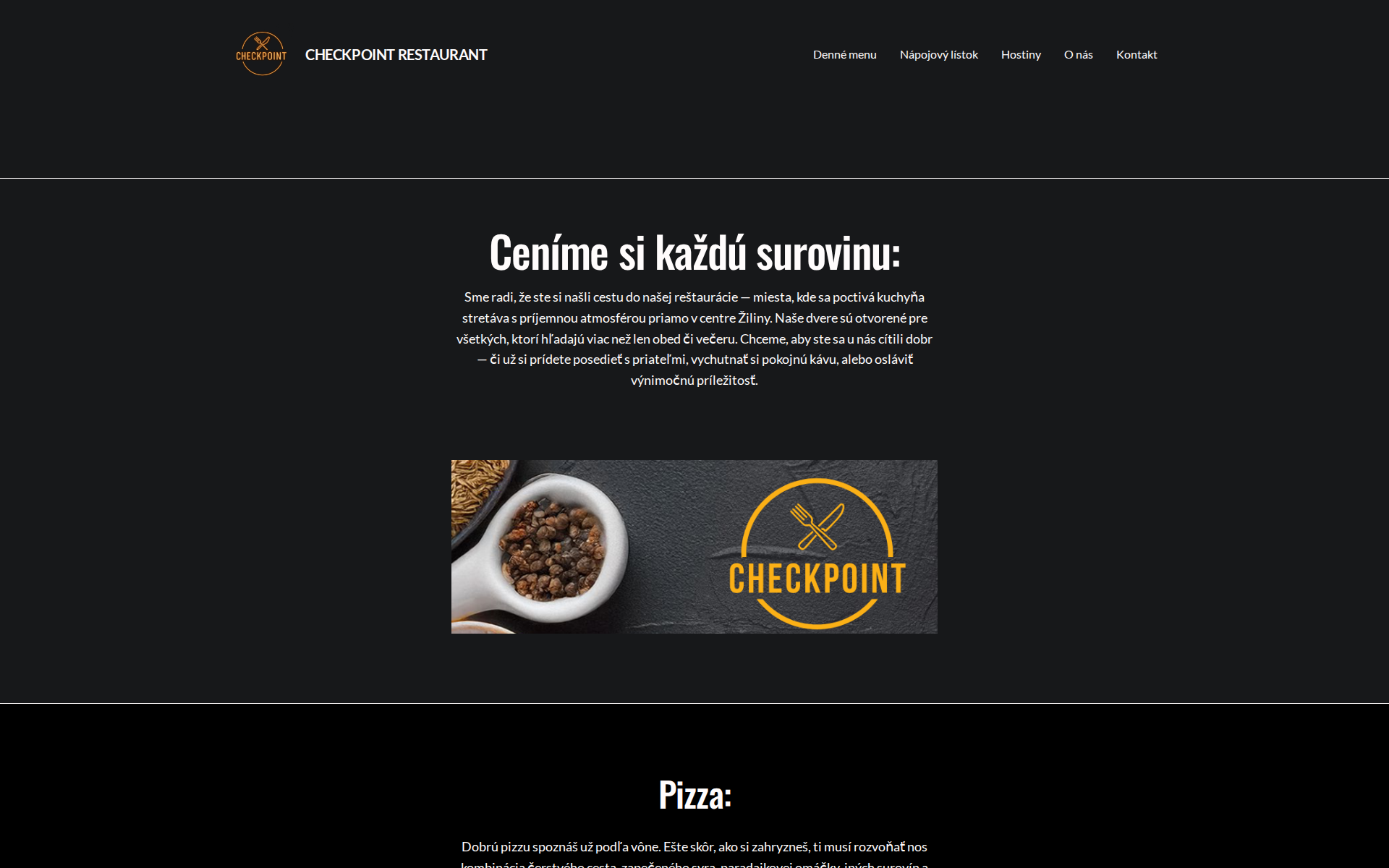 Náhľad webu checkpointza.sk