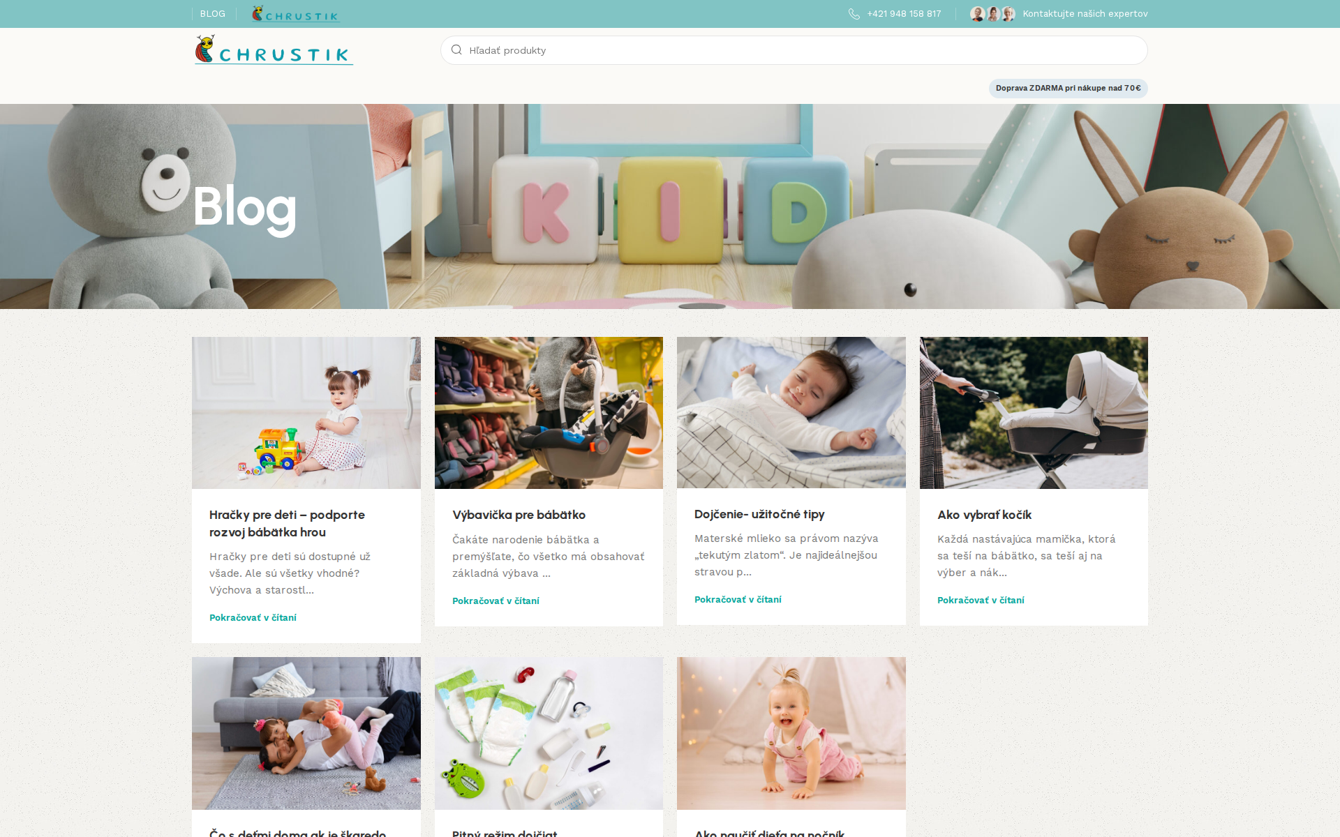 Náhľad webu chrustik.sk