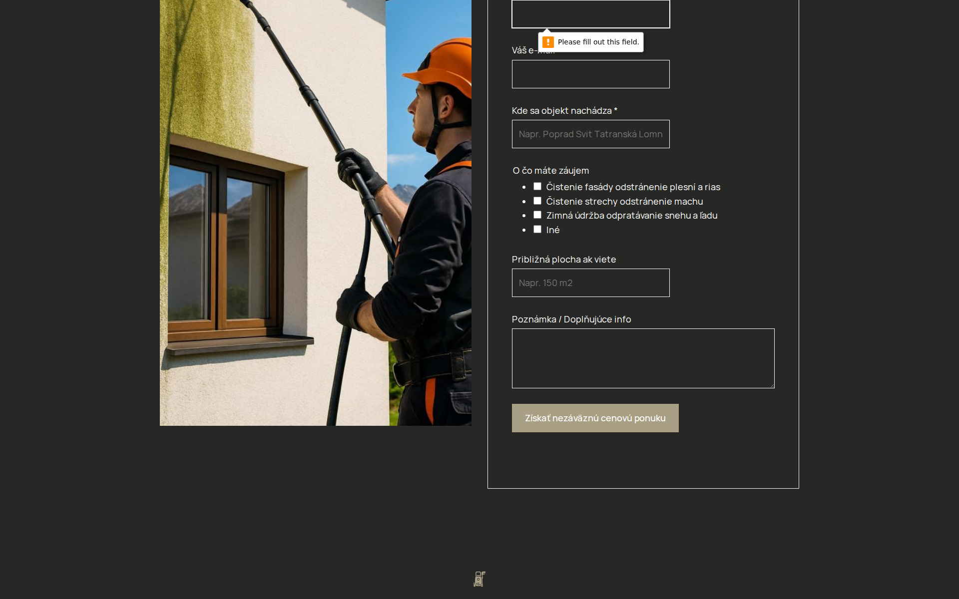 Náhľad webu cisteniefasadpoprad.sk