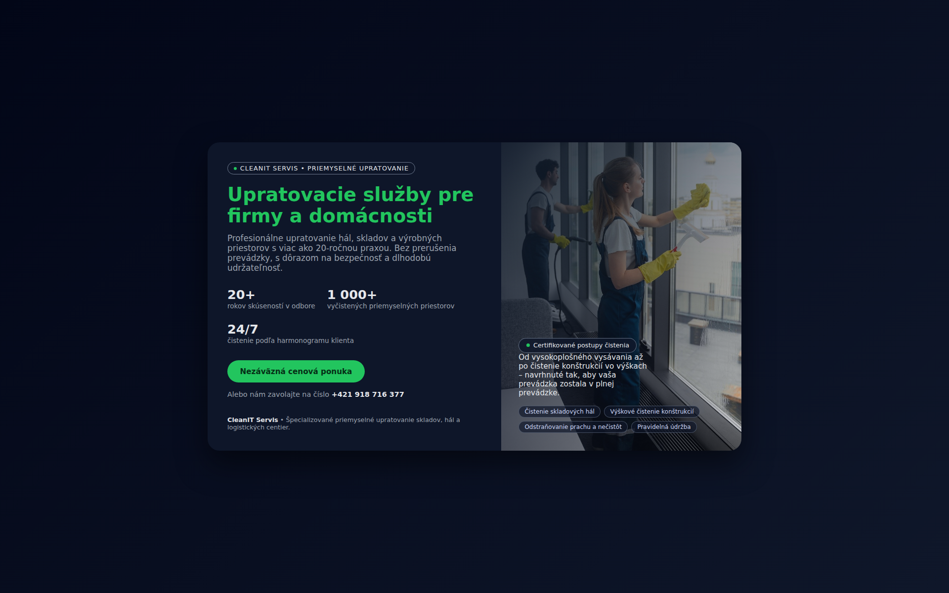 Náhľad webu cleanitservis.sk